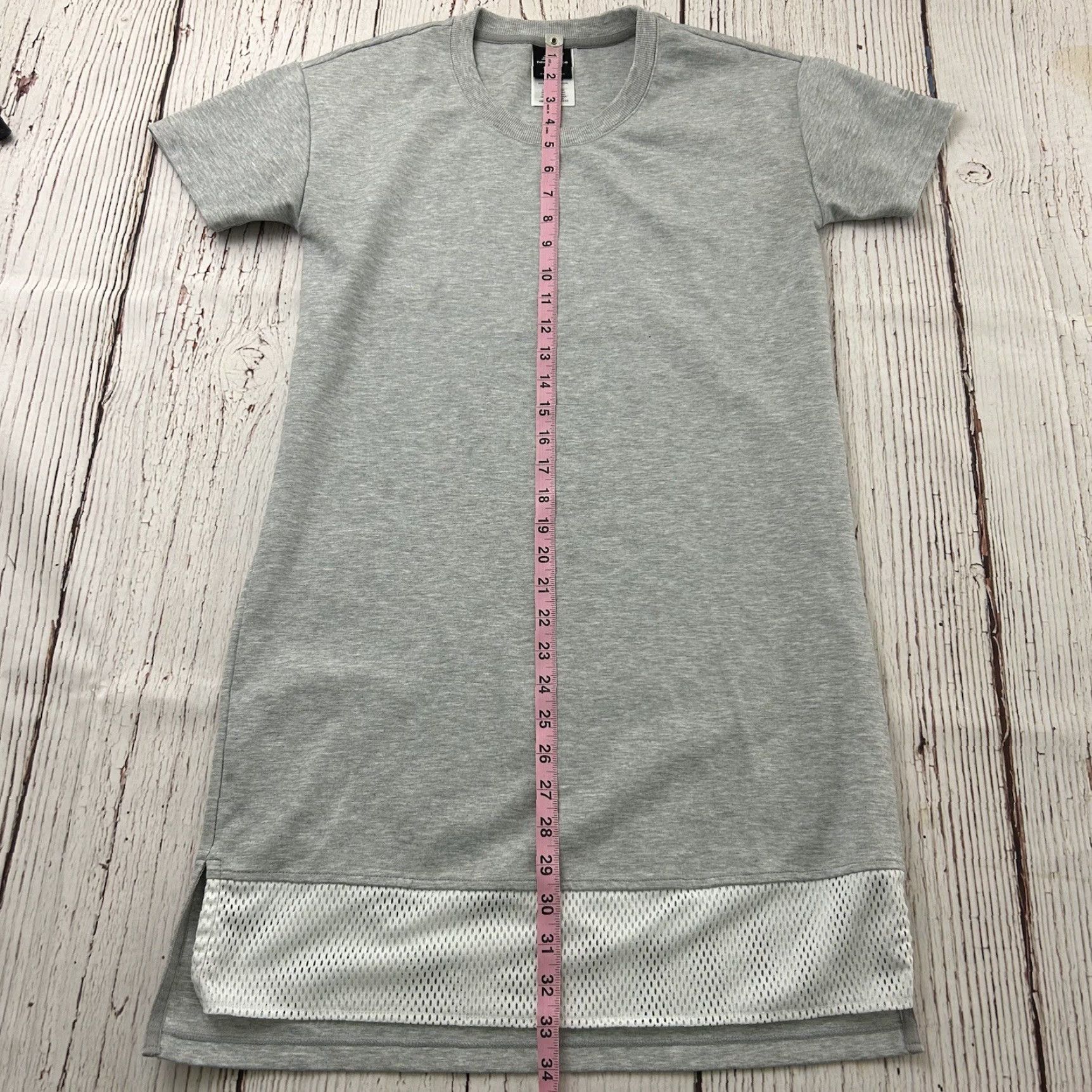 New Balance Knee Length T-Shirt Dress Women Small Gray -  wpequipmentugltd.com