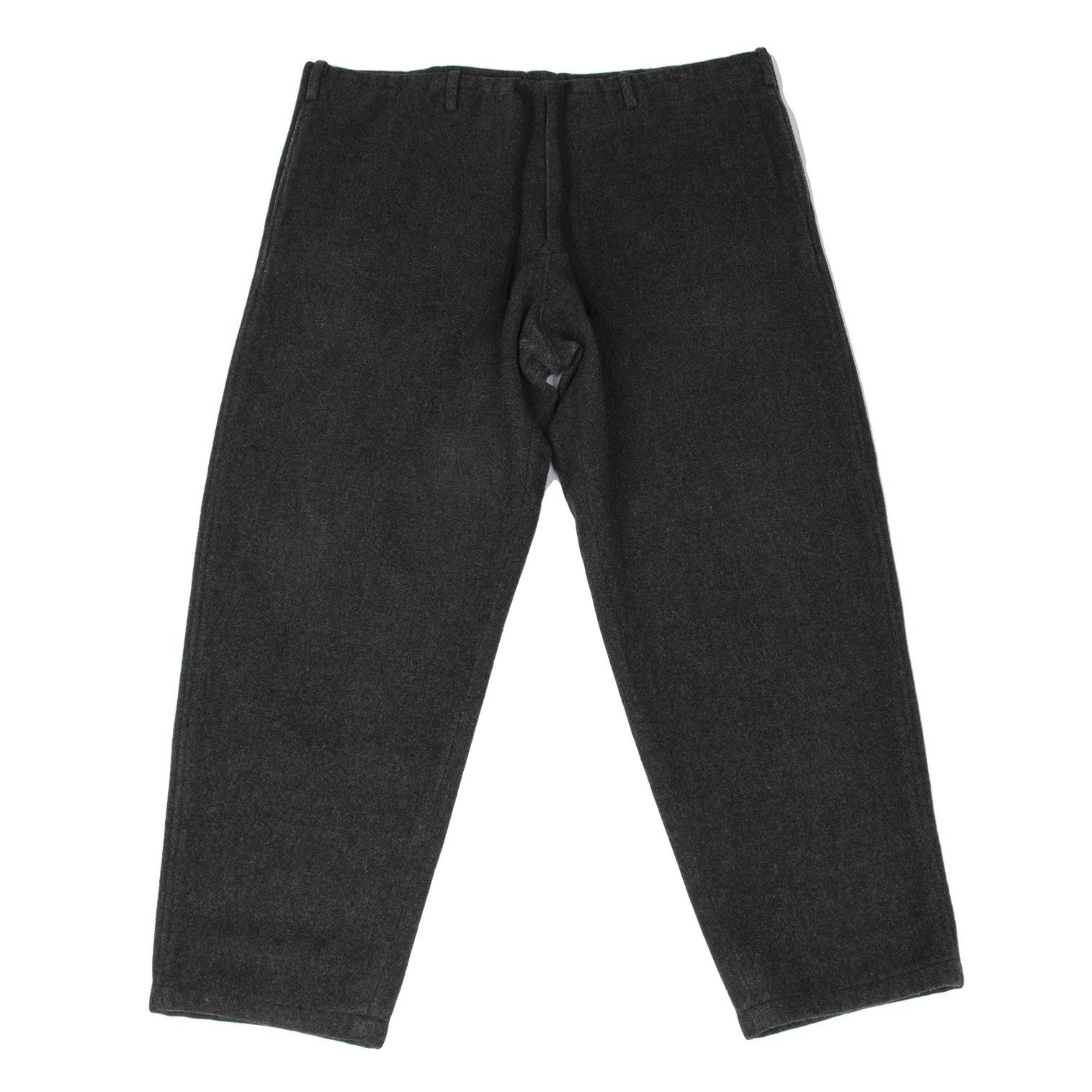 Jean Paul Gaultier Melton Wool Waist String Pants in Gray Size US 34 / EU 50 - 1 Thumbnail