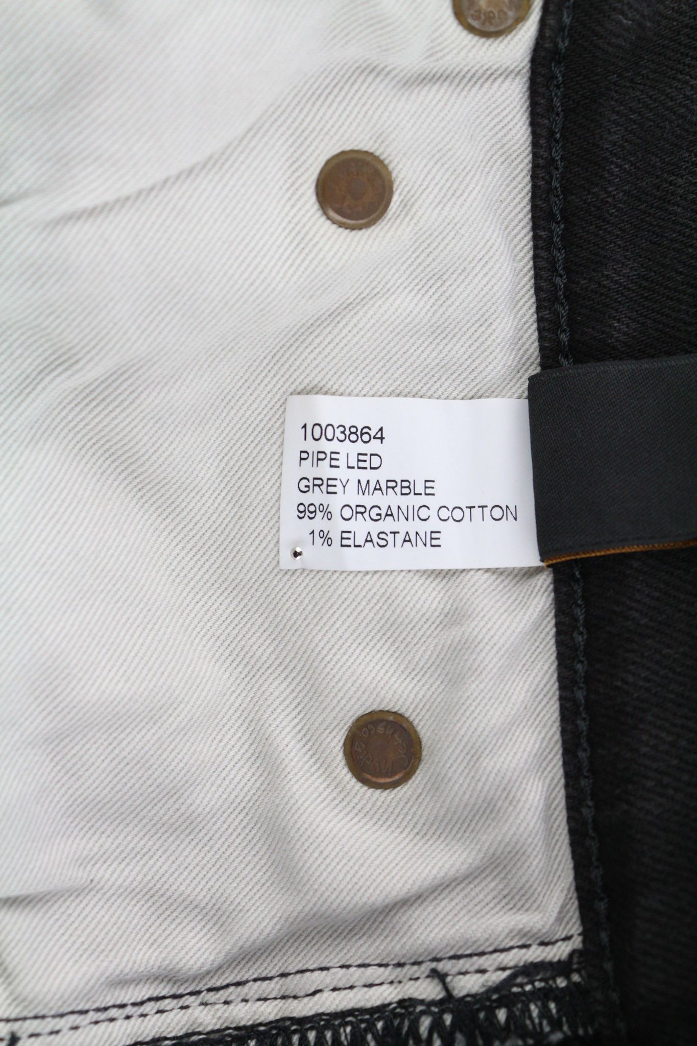 Nudie Jeans PIPE LED W30/L32 Grey Marble Organic Skinny Washed 81910 Size US 30 / EU 46 - 8 Thumbnail