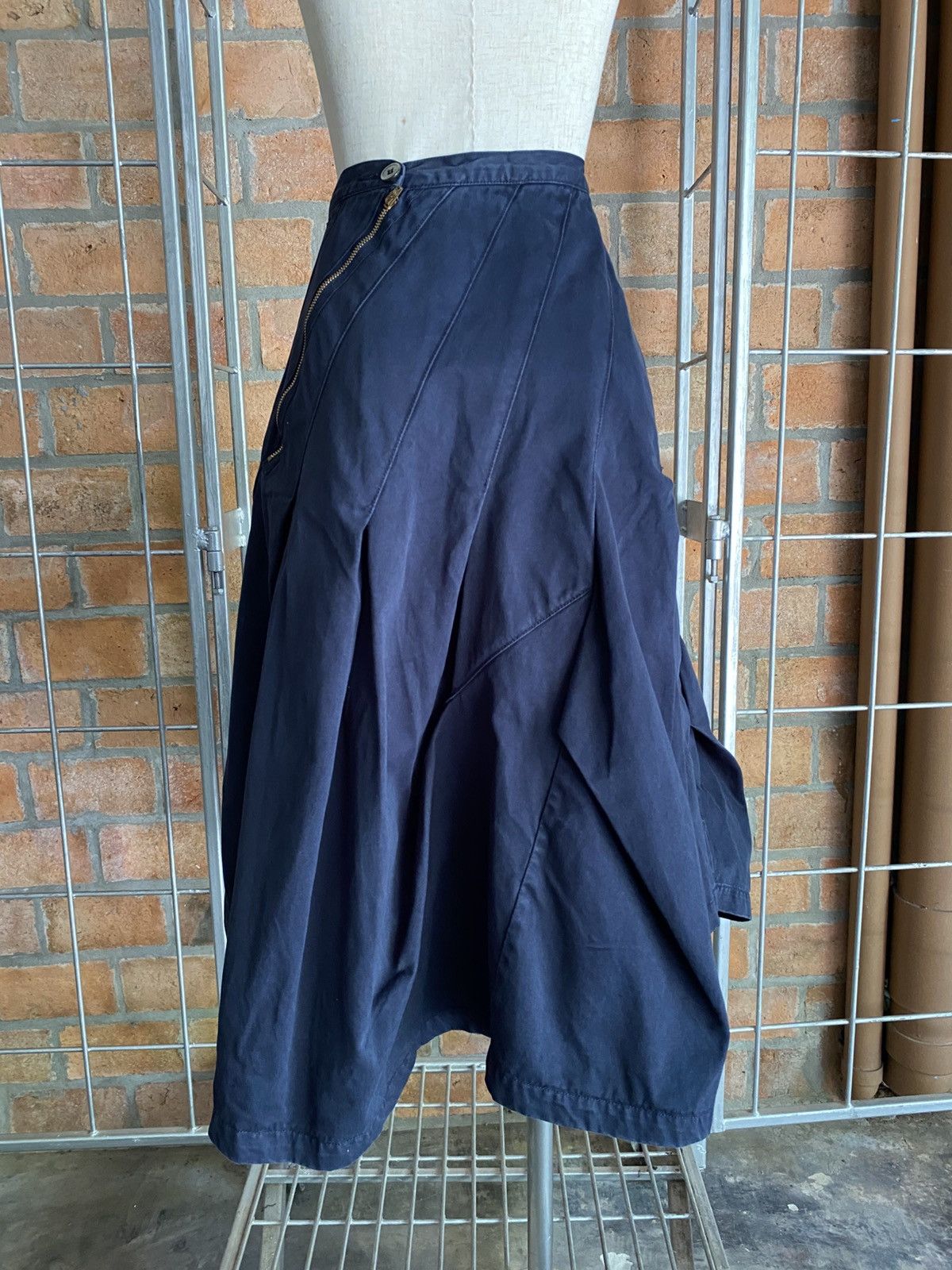 mercibeaucoup Mercibeaucoup Dark Blue Long Skirt Size 26" / US 2 / IT 38 - 15 Thumbnail