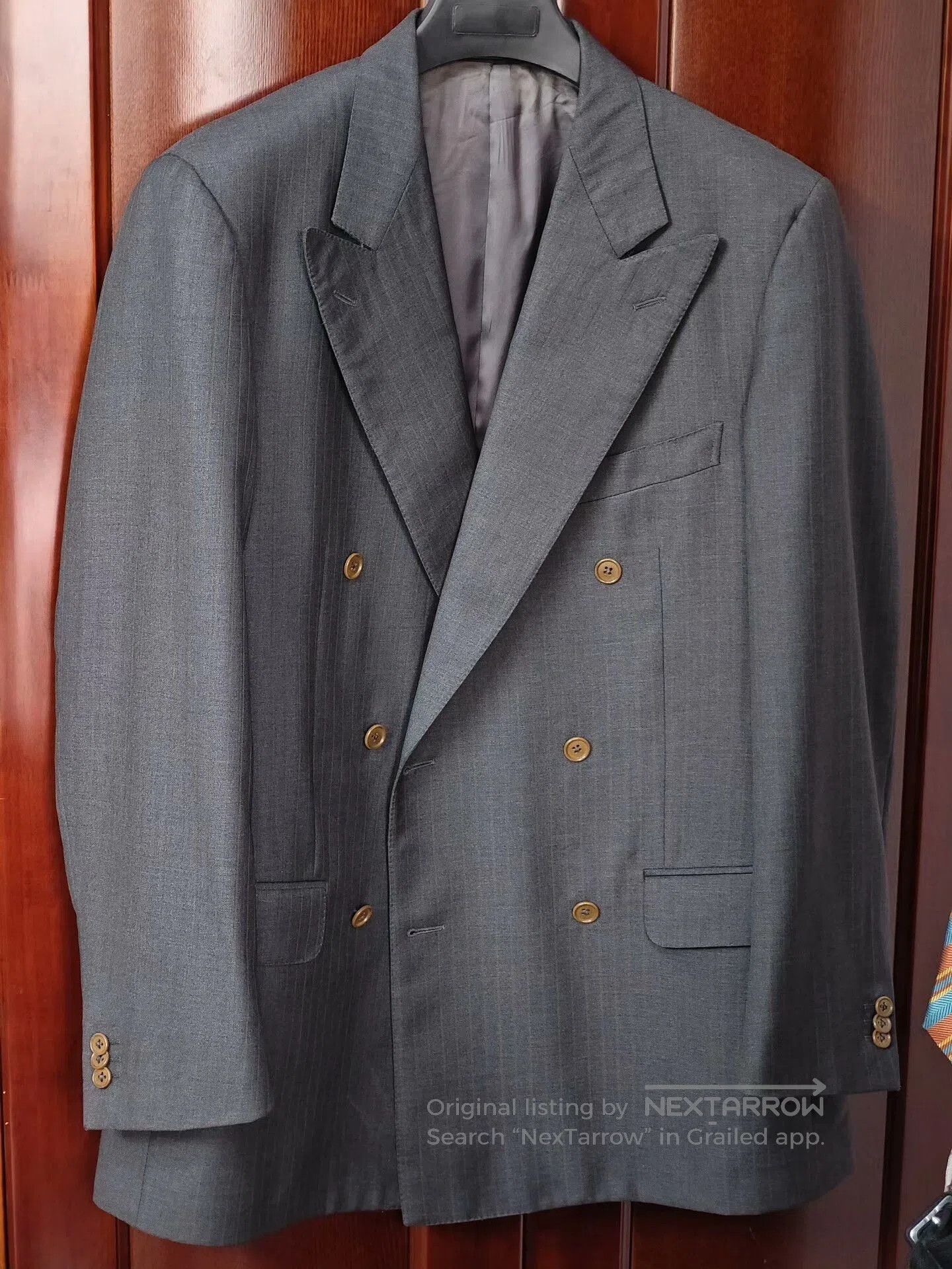 Ermenegildo Zegna Zegna Wool Double-Breasted Suit Jacket. Size US M / EU 48-50 / 2 - 1 Thumbnail