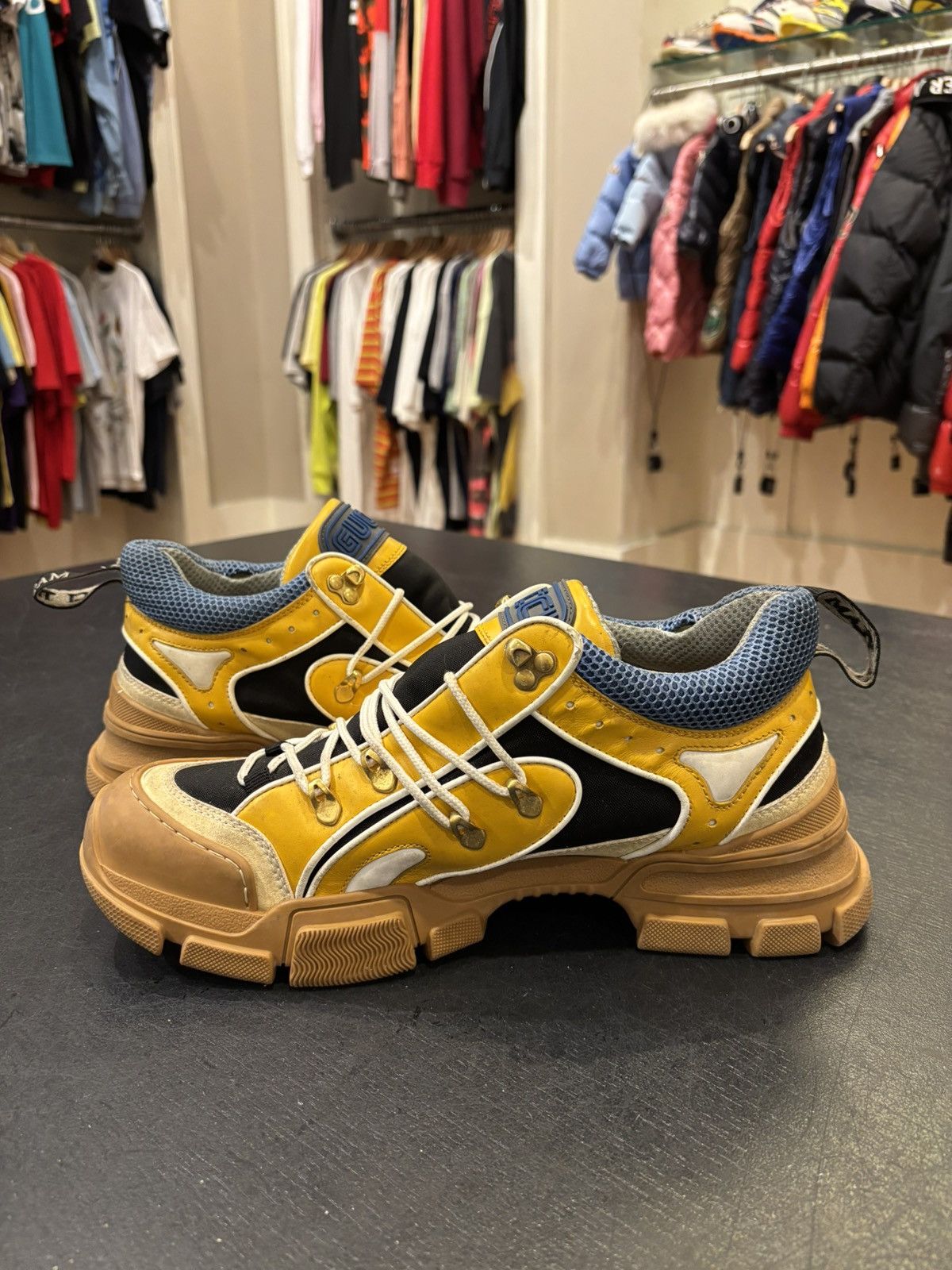 Gucci Gucci Flashtrek Brown Size US 11 / EU 44 - 4 Thumbnail