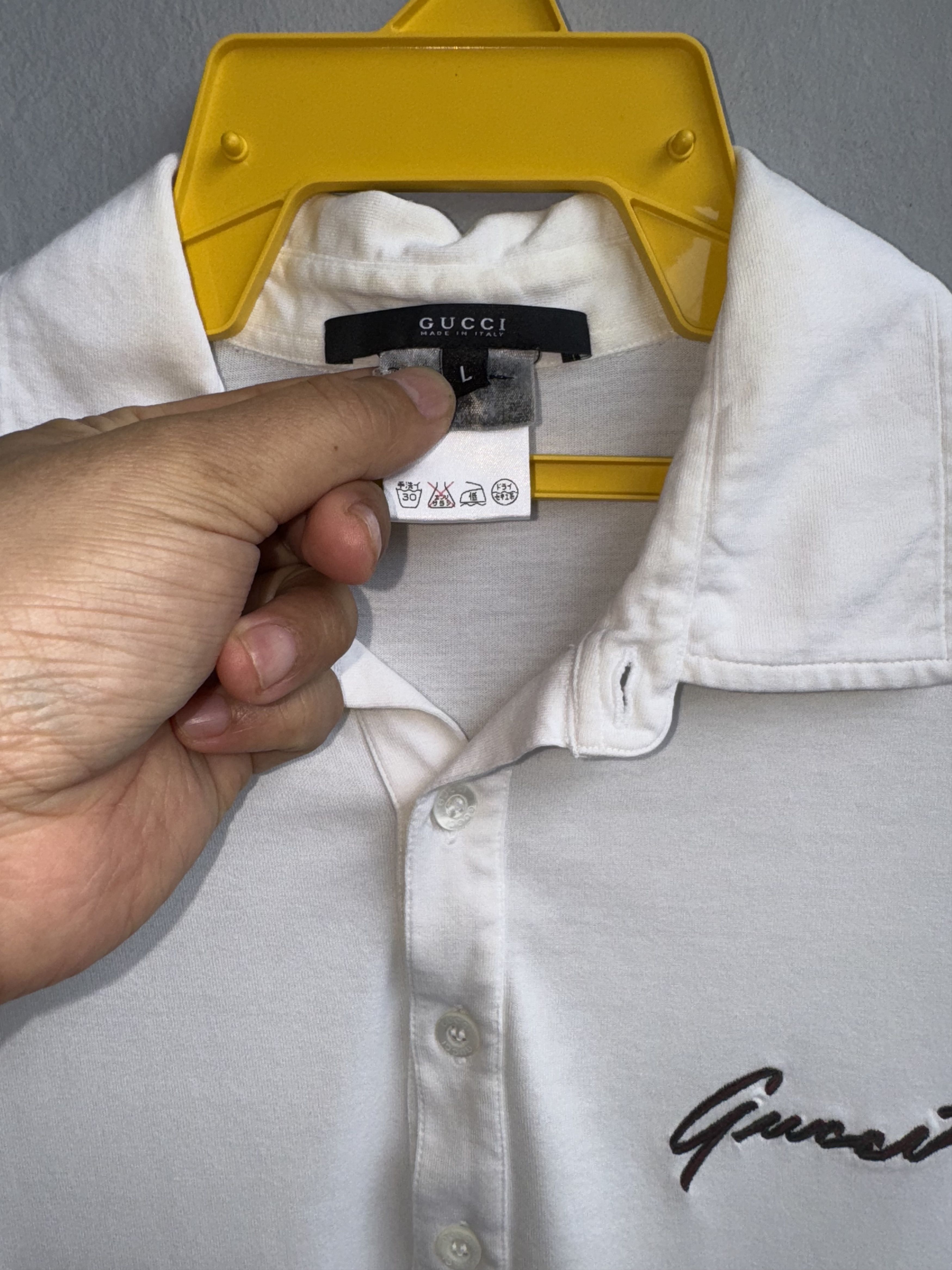 Gucci Gucci Luxury Polo Vintage Shirt Size L / US 10 / IT 46 - 3 Thumbnail