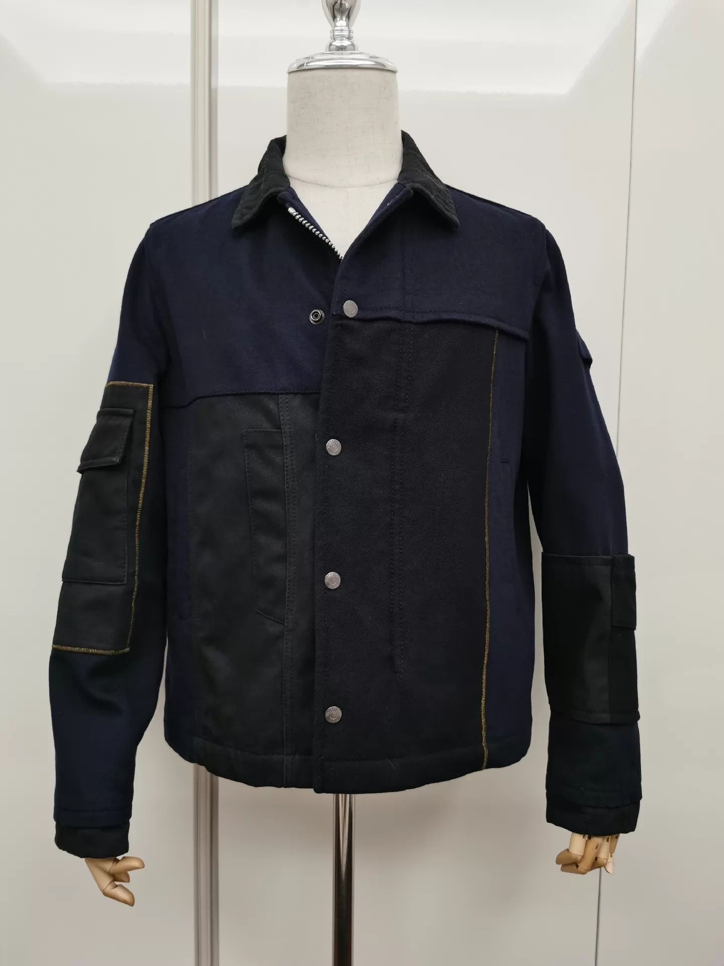 Valentino Valentino Mixed Fabric Paneled Jacket 48 Size US M / EU 48-50 / 2 - 1 Thumbnail