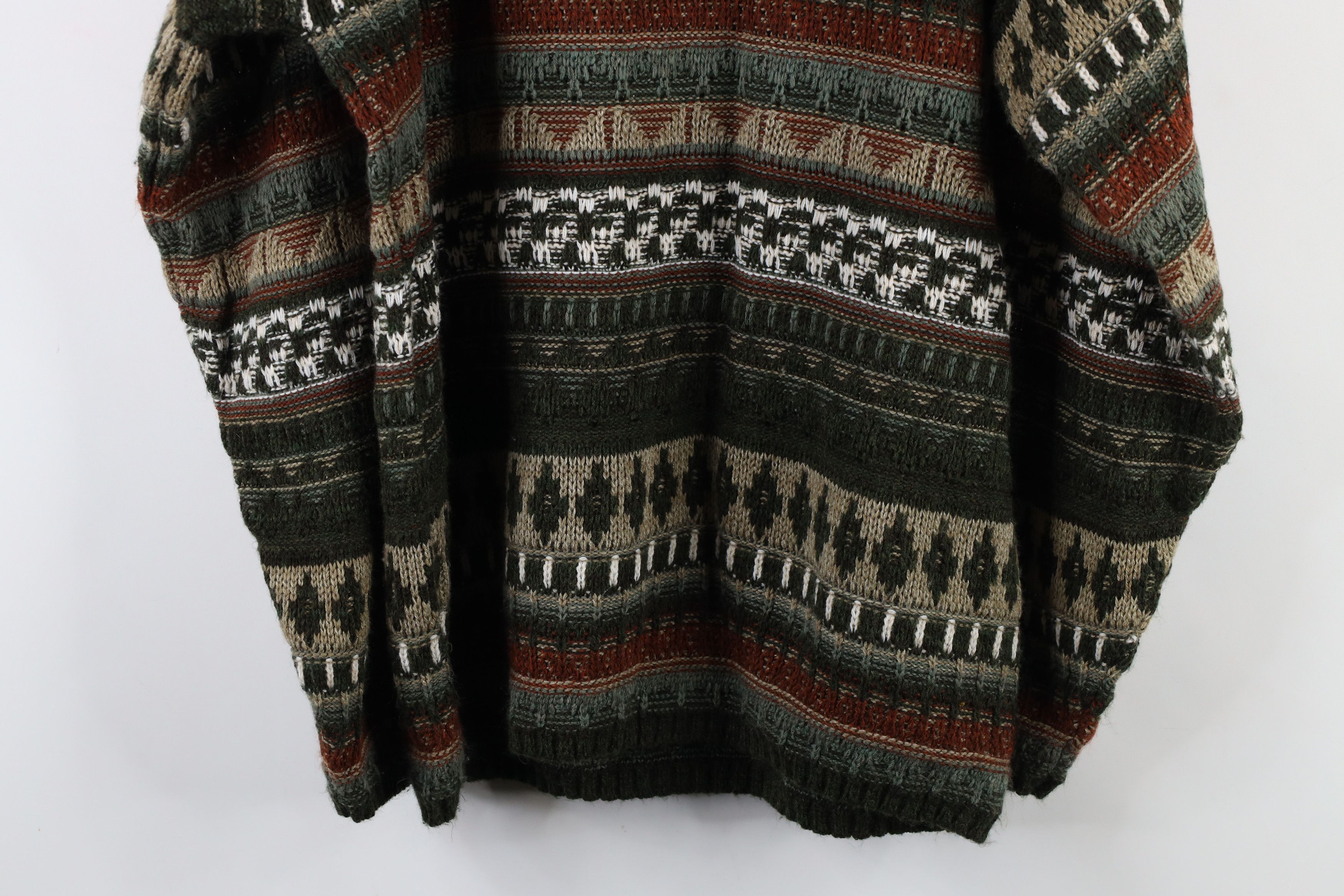 Vintage Vintage 90s Streetwear Fair Isle Marled Knit Sweater USA Size US L / EU 52-54 / 3 - 9 Thumbnail