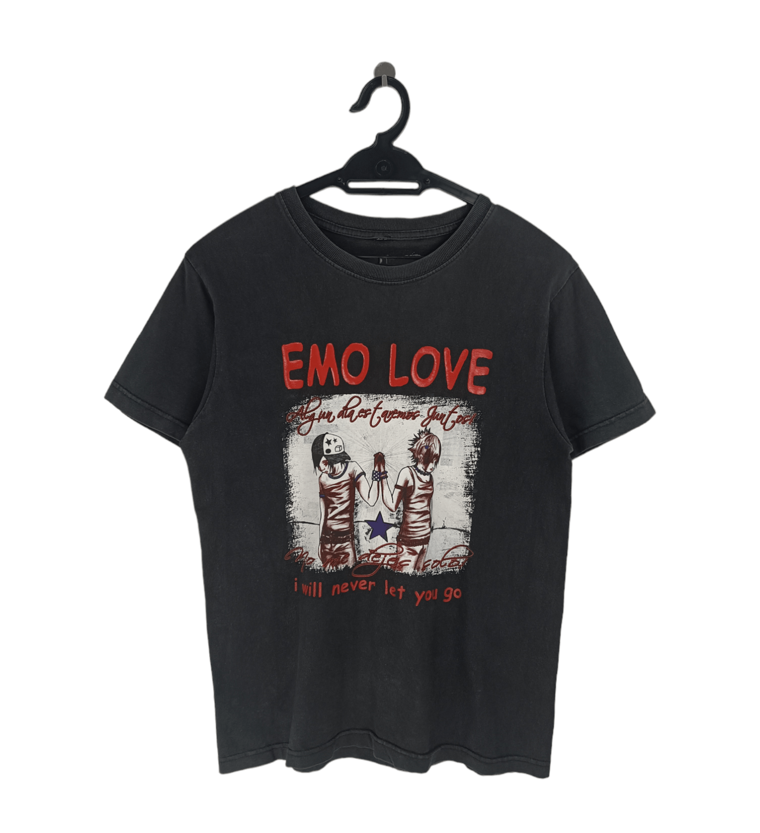 Vintage FADED VINTAGE Y2K EMO LOVE ❤️TEE PUNK GOTH MCR RARE Size US S / EU 44-46 / 1 - 1 Thumbnail