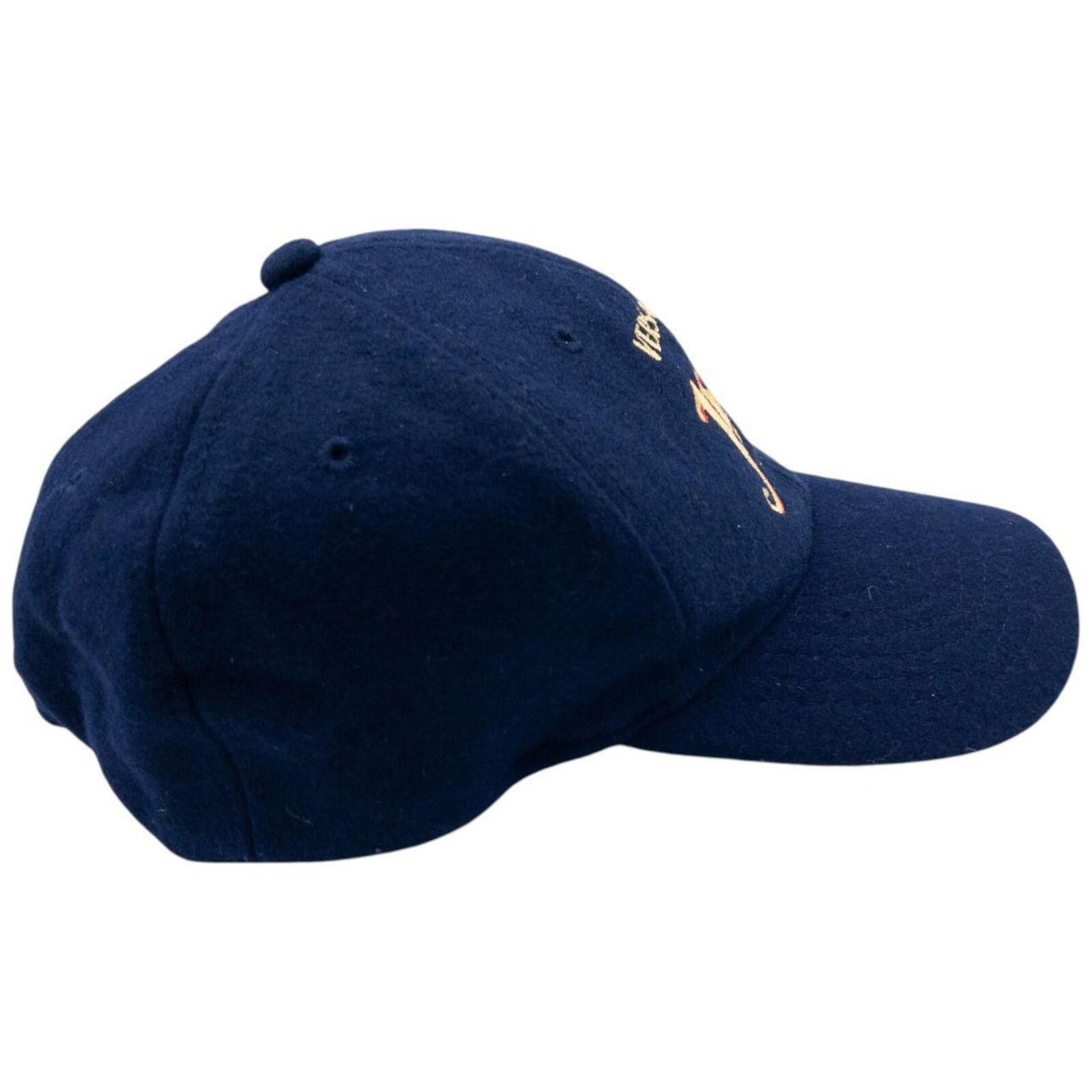 Versace Vintage 2000s Versace Jeans Collection Embroidered Wool Hat Size ONE SIZE - 3 Thumbnail