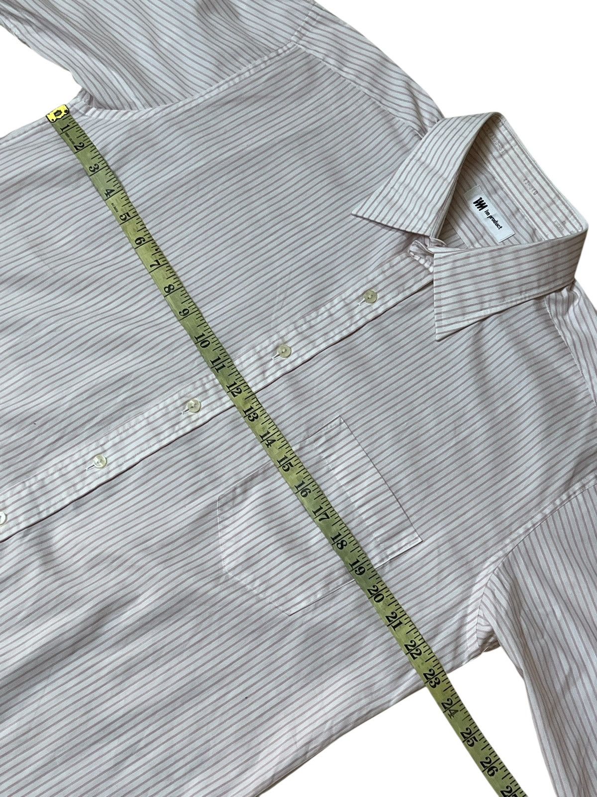 Homme Plisse Issey Miyake Vintage ISSEY MIYAKE im product pink stripe button ups shirt Size US L / EU 52-54 / 3 - 6 Thumbnail