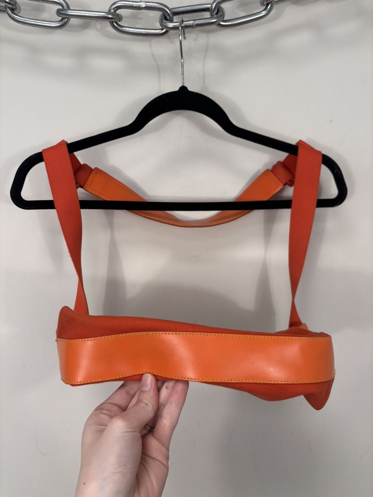 Mandarina Duck Mandarina Duck Orange Crossbody Shoulder Bag Canvas Leather Size ONE SIZE - 7 Thumbnail