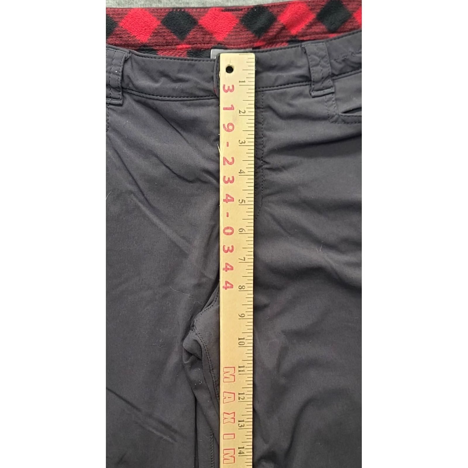 Eddie Bauer Eddie Bauer Womens Pants Casual Workwear 12 Bootcut Pockets Relaxed 31in Inseam Black Nylon Polyester Spandex Lined Flannel Outdoors Cargo Size 34" / US 12 / IT 48 - 4 Thumbnail