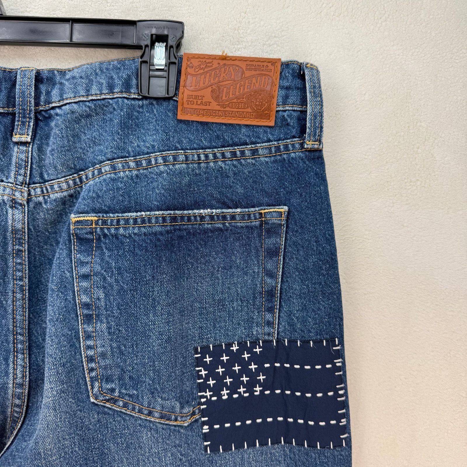 Lucky Brand LUCKY BRAND LEGEND SERIES WOMEN'S 14/32R BOY MID RISE RELAX Size 36" / US 14 / IT 50 - 8 Thumbnail