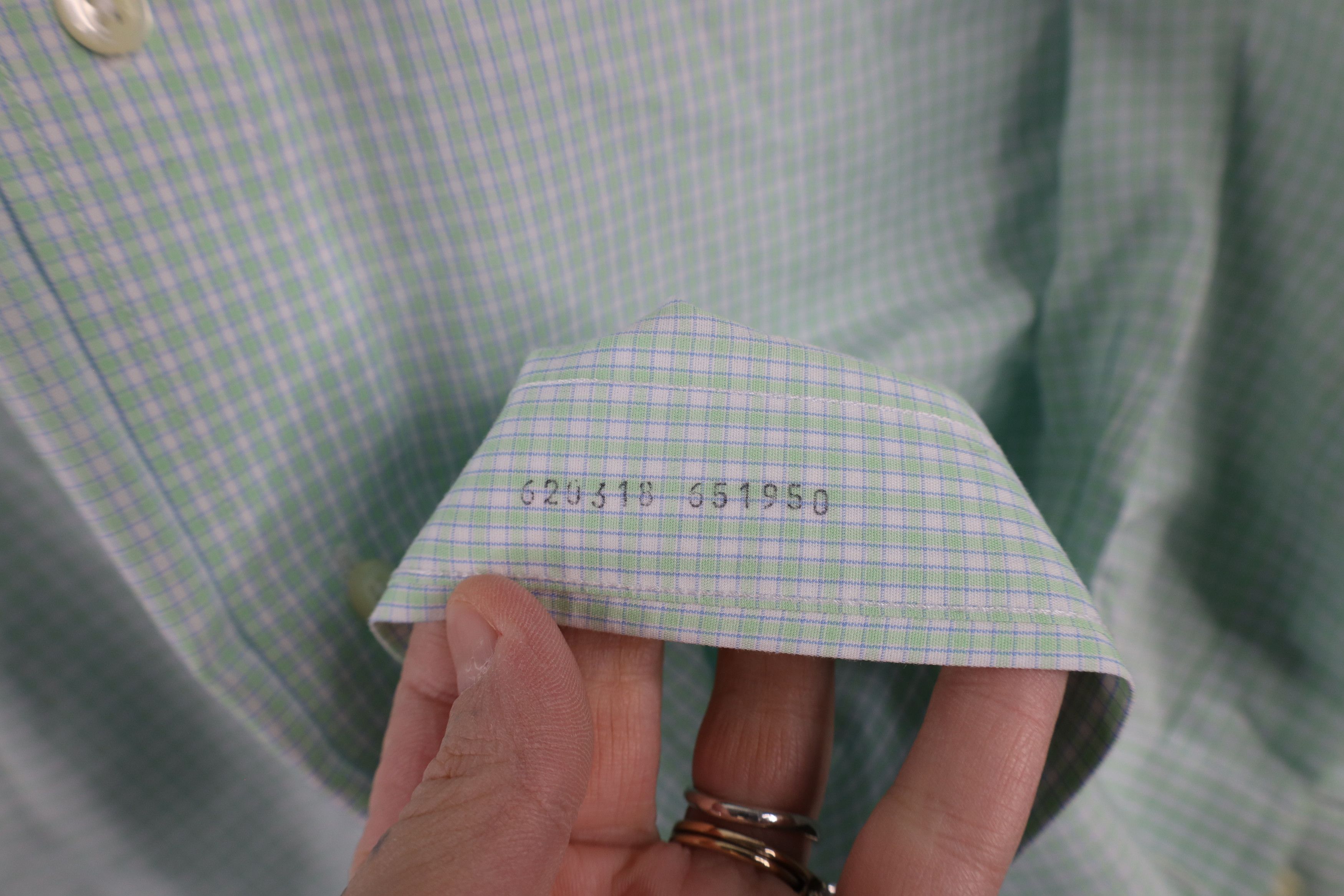 Brooks Brothers × Vintage Vintage 90s Brooks Brothers Regent Button Shirt Plaid Green Size US M / EU 48-50 / 2 - 4 Thumbnail