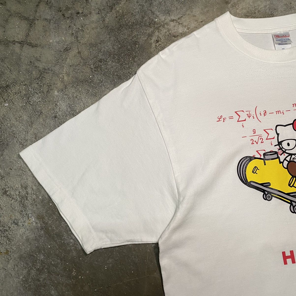 Anime × Cartoon Network × Japanese Brand HELLO KITTY MATH TEACHER SANRIO CARTOON T SHIRT Size US XL / EU 56 / 4 - 4 Thumbnail
