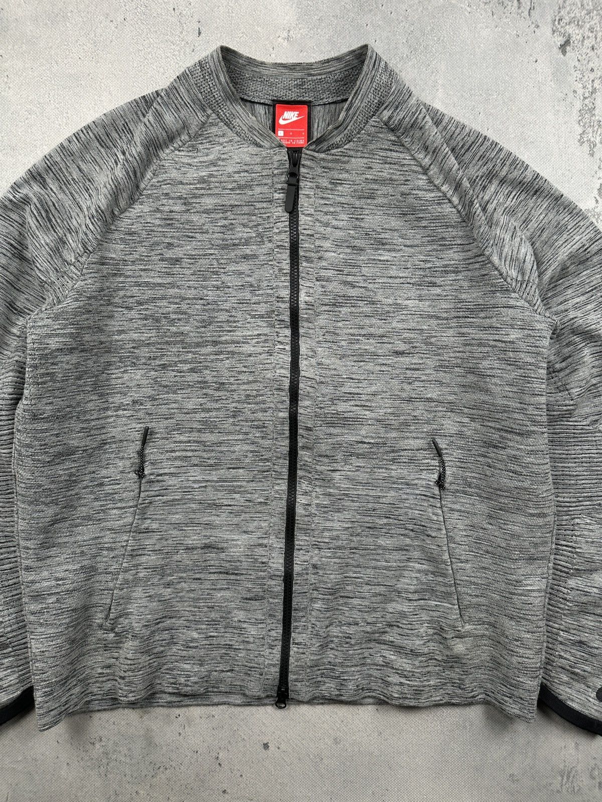 Nike Nike Tech Knit Bomber Jacket Grey Heather Y2K Archive Size L Size US L / EU 52-54 / 3 - 4 Thumbnail
