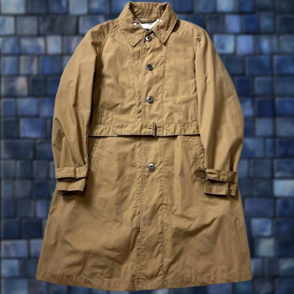 Engineered Garments Engineered Garments Trench Coat Belted Beige Cotton Raglan Sleeve Size S Mens Size US S / EU 44-46 / 1 - 1 Thumbnail