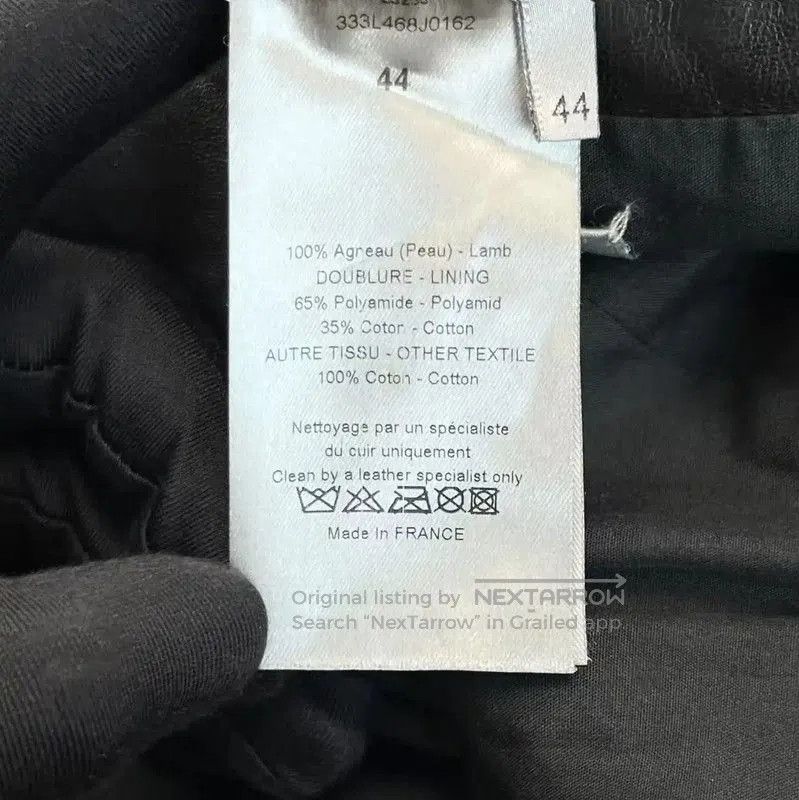 Dior Dior Black Leather Striped Jacket for Women . Size XS / US 0-2 / IT 36-38 - 5 Thumbnail