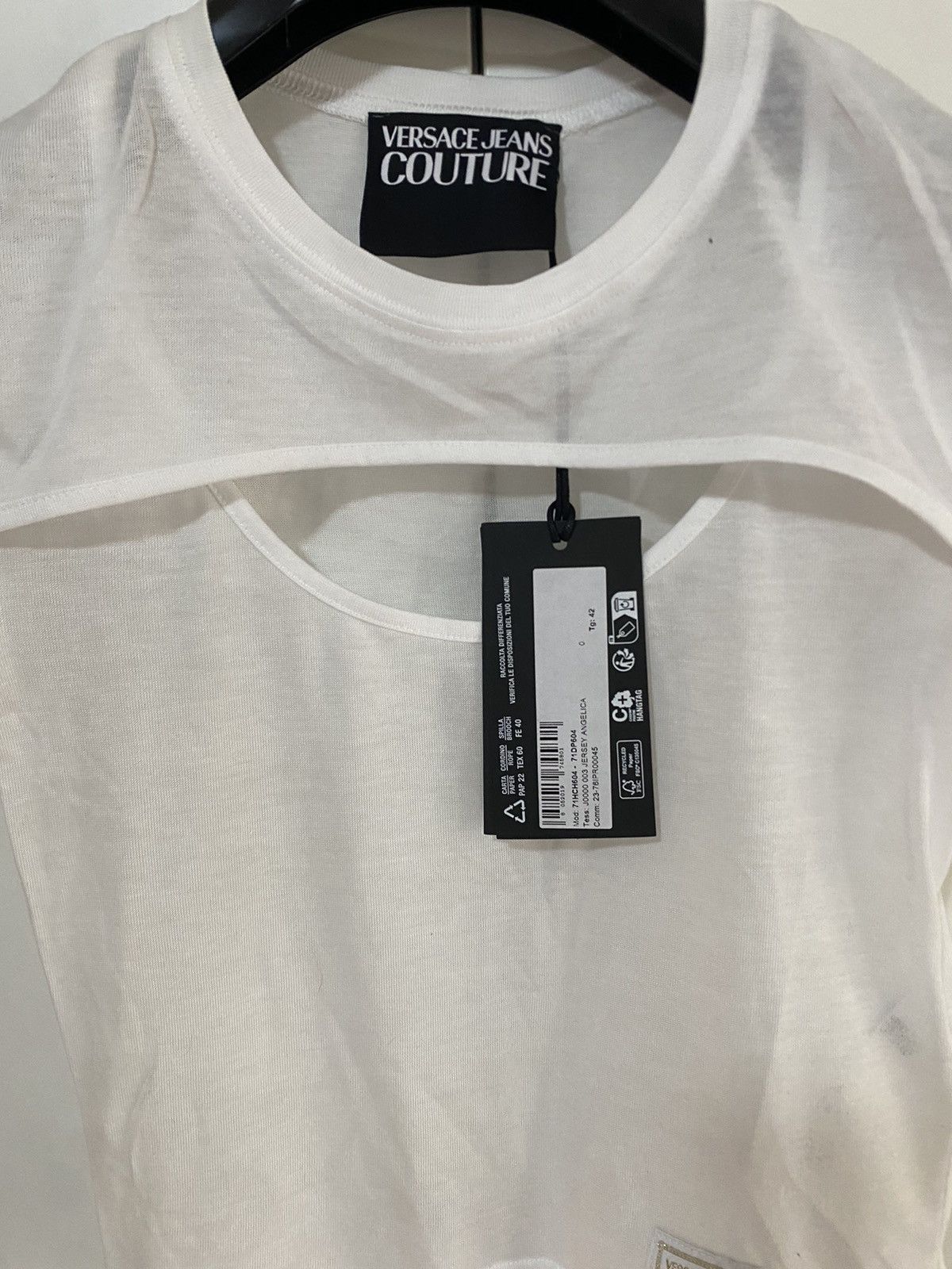 Versace Jeans Couture Angelica Versace Jeans Culture Jersey T-shirt, 42, new tag. Size M / US 6-8 / IT 42-44 - 3 Thumbnail