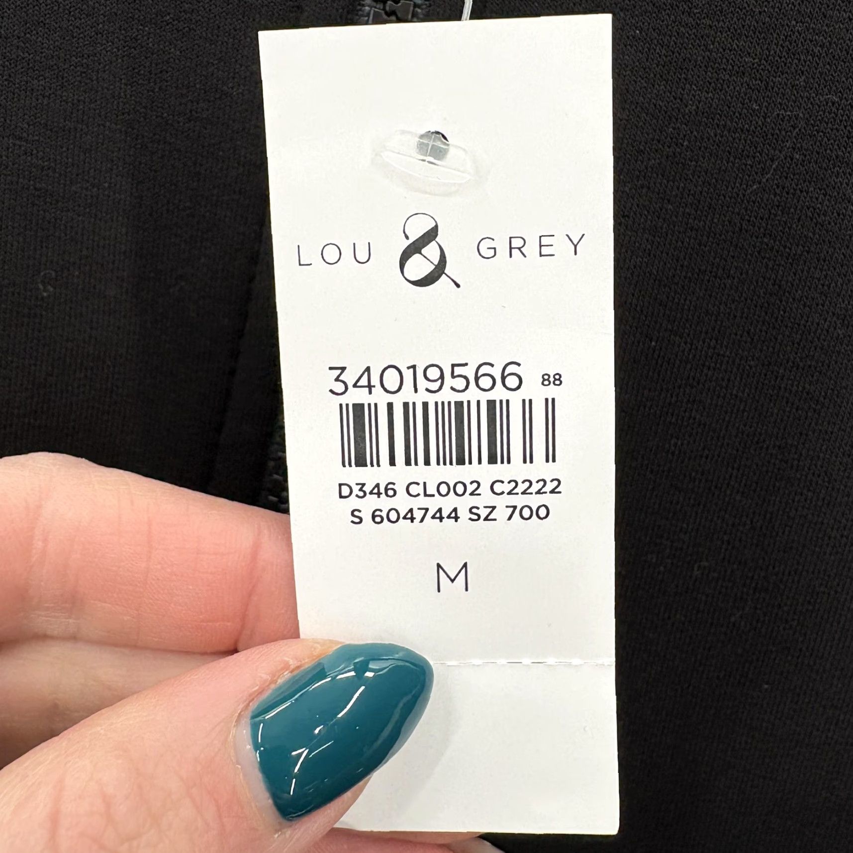 Lou & Grey Lou & Grey Signaturesoft Mock Neck 1/2 Zip Pullover Womens M Black Casual Sweatshirt Size M / US 6-8 / IT 42-44 - 5 Thumbnail