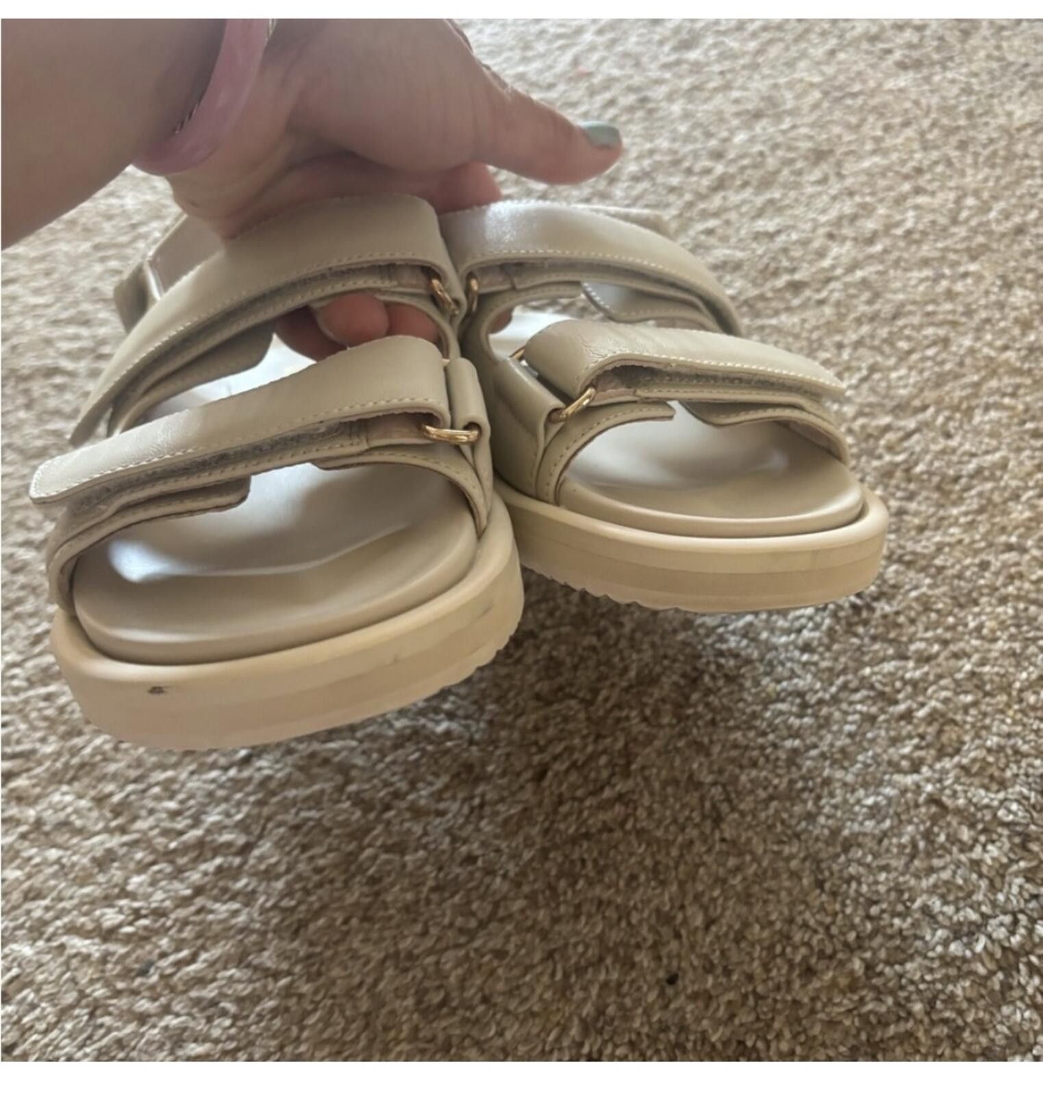 Other (Alias Mae Daria) in bone leather strap sandals Size US 6 / IT 36 - 7 Thumbnail