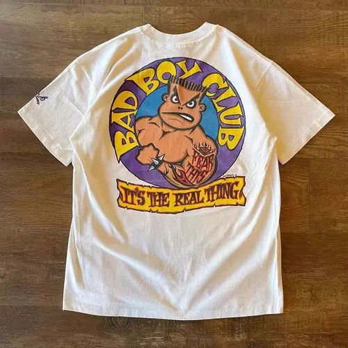 VIBE Street washed retro bad boy print cotton t-shirt Size US M / EU 48-50 / 2 - 5 Thumbnail
