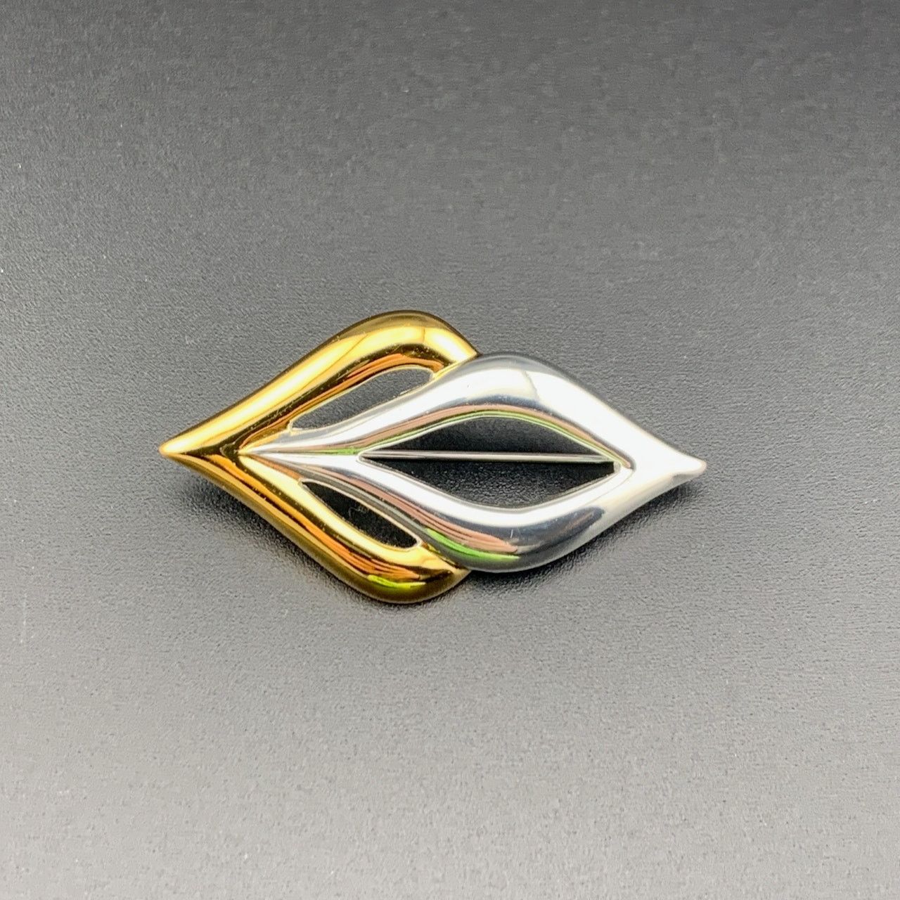Other Signed Napier Polished Gold Silver Tone Brooch 2" Size ONE SIZE - 1 Thumbnail