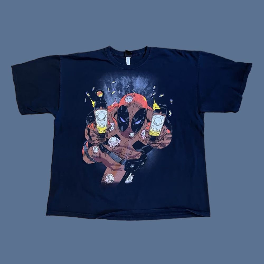 Mad Engine VINTAGE Mad Engine Deadpool Shirt Men's 2XL Black Logo Graphic Print Classic Comics Retro X-Force Mens Size US XXL / EU 58 / 5 - 1 Thumbnail