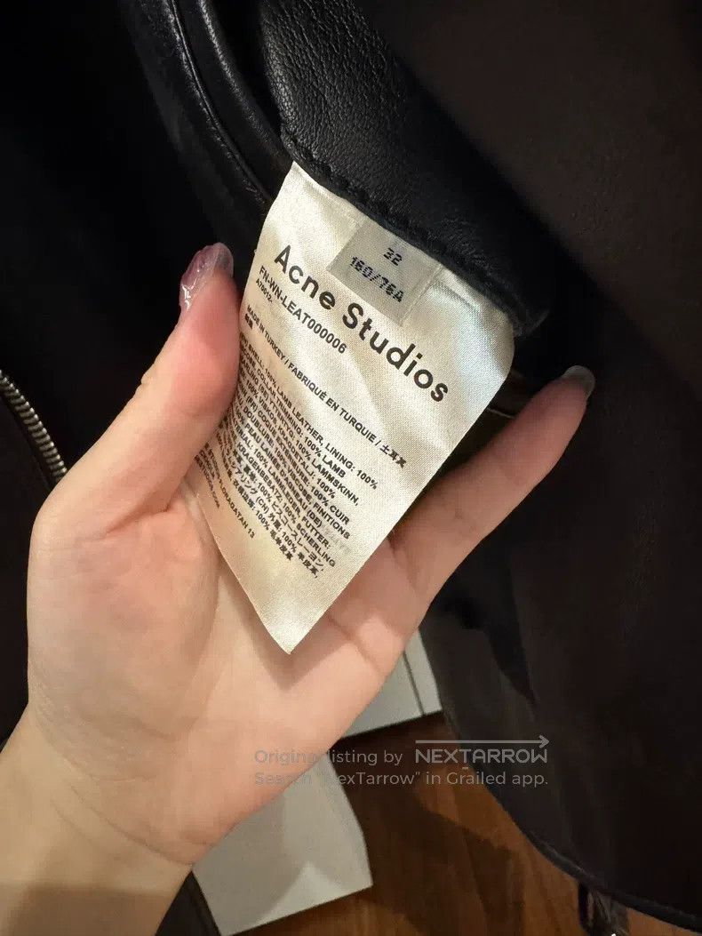 Acne Studios Acne Studios Loose sheepskin motorcycle leather jacket Size 4XL / US 24-26 - 4 Thumbnail