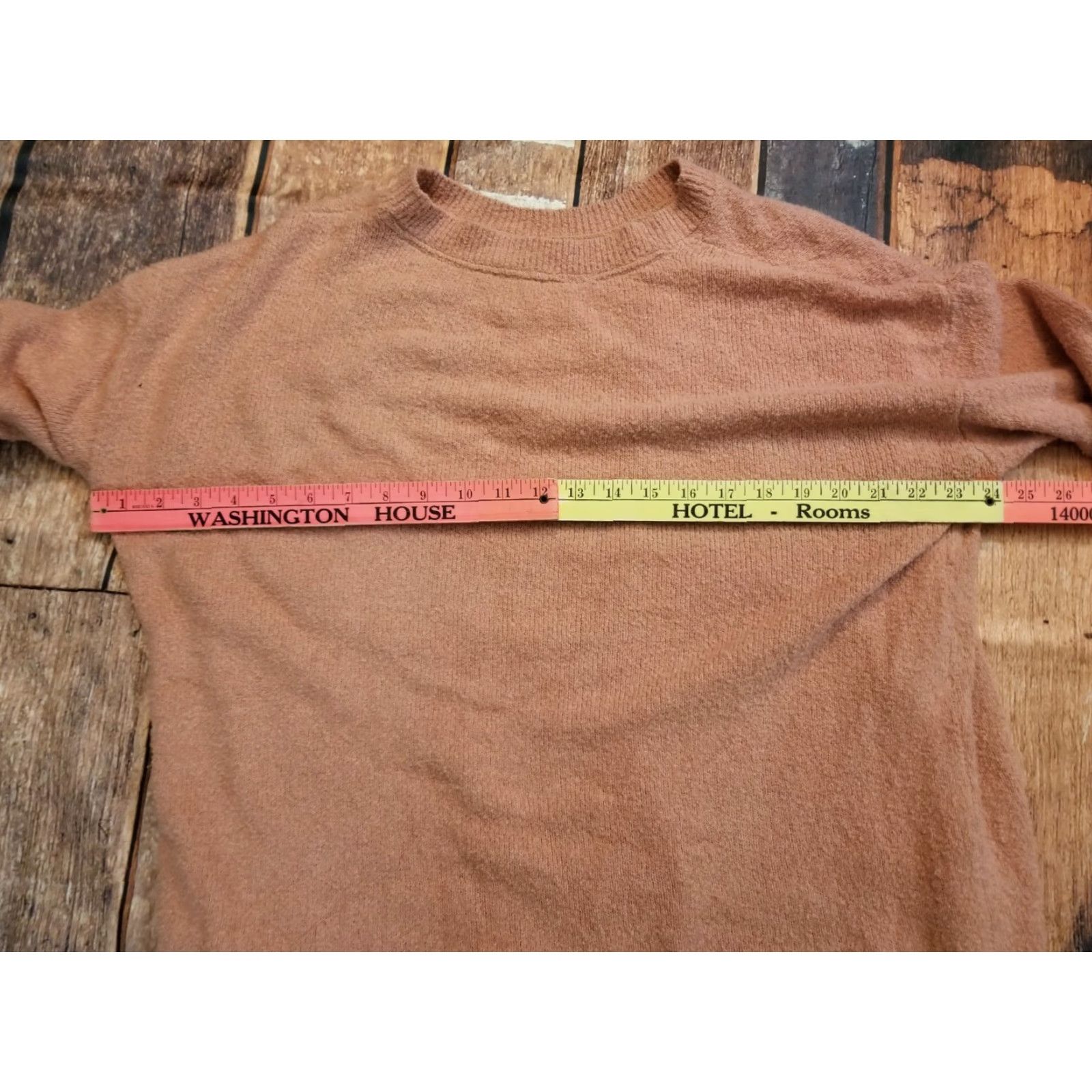 J. Jill Womens S J. Jill Pure Peachy Pink Front Kangaroo Pocketed Tunic Sweater Size S / US 4 / IT 40 - 5 Thumbnail