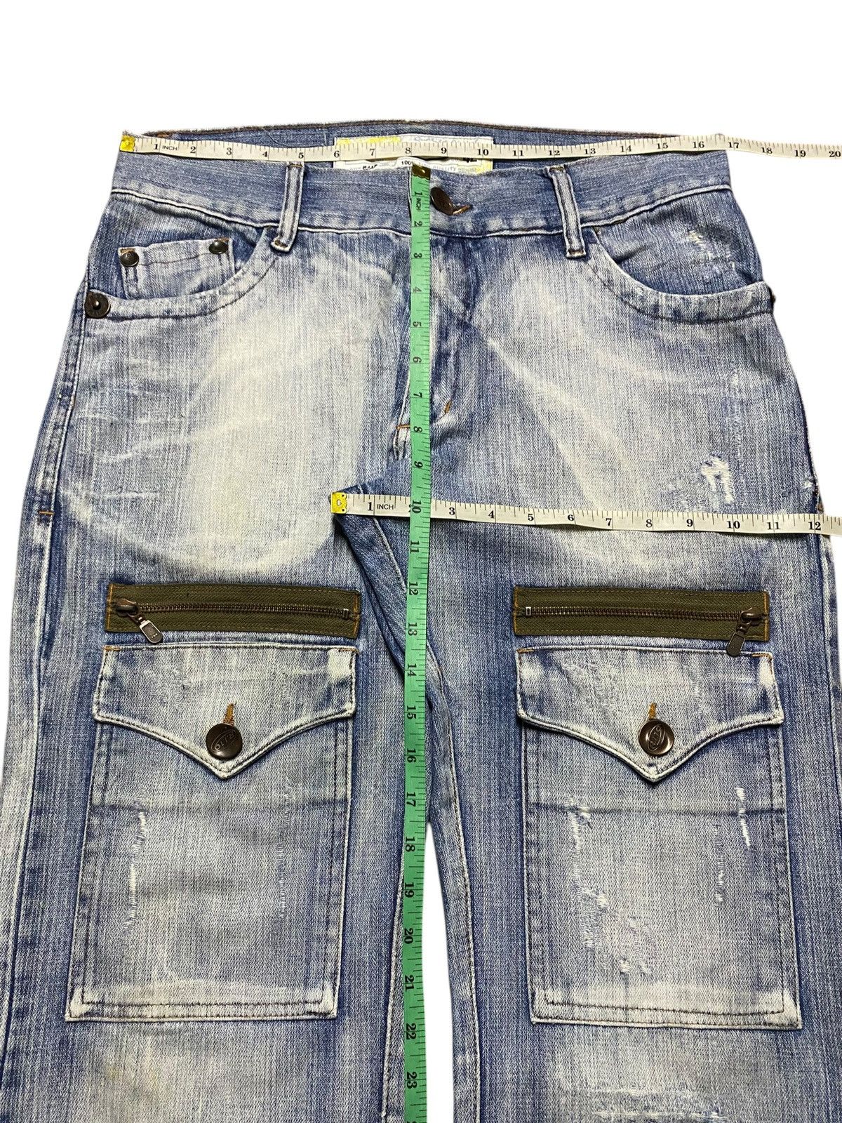 Japanese Brand Vintage Japanese Brand Faded Wash Front Pocket Distressed Size US 34 / EU 50 - 17 Thumbnail