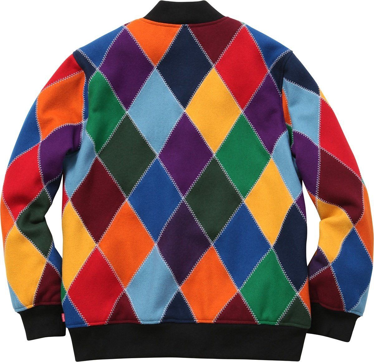 Supreme Supreme Harlequin Wool Varsity Jacket Size US M / EU 48-50 / 2 - 2 Thumbnail