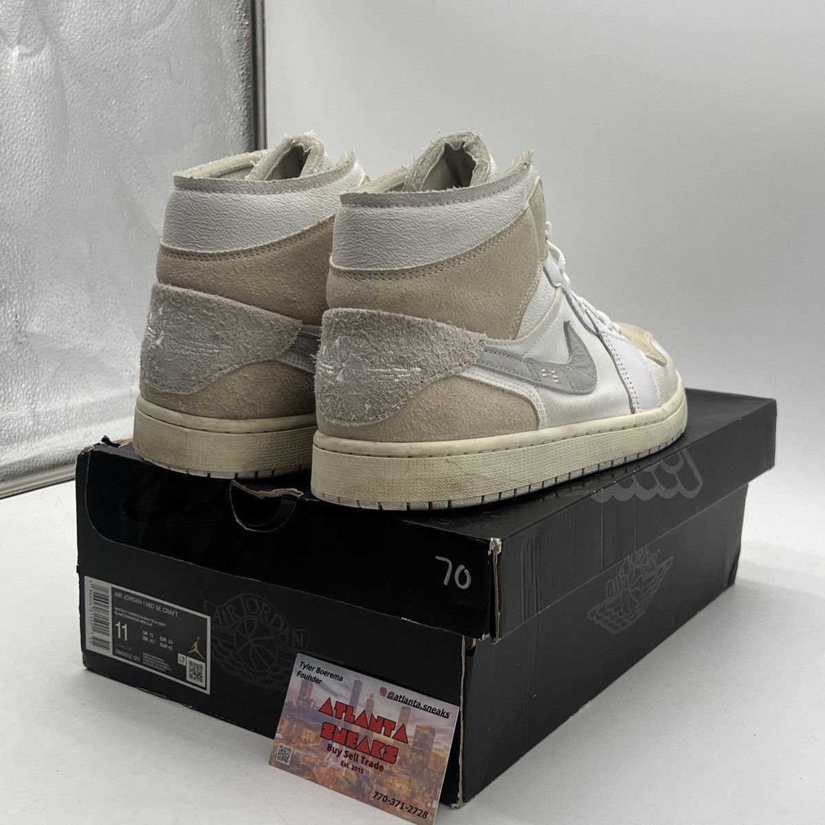 Jordan Brand Air Jordan 1 mid inside out Size US 11 / EU 44 - 5 Thumbnail