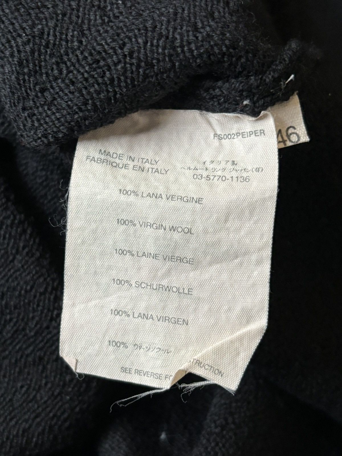 Helmut Lang Helmut Lang | 00's Black Turtleneck Sweater Size US S / EU 44-46 / 1 - 7 Thumbnail