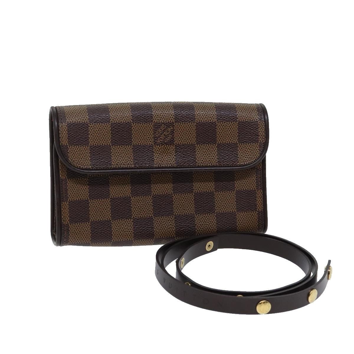 LOUIS VUITTON Damier Ebene Pochette Florentine Waist Bag