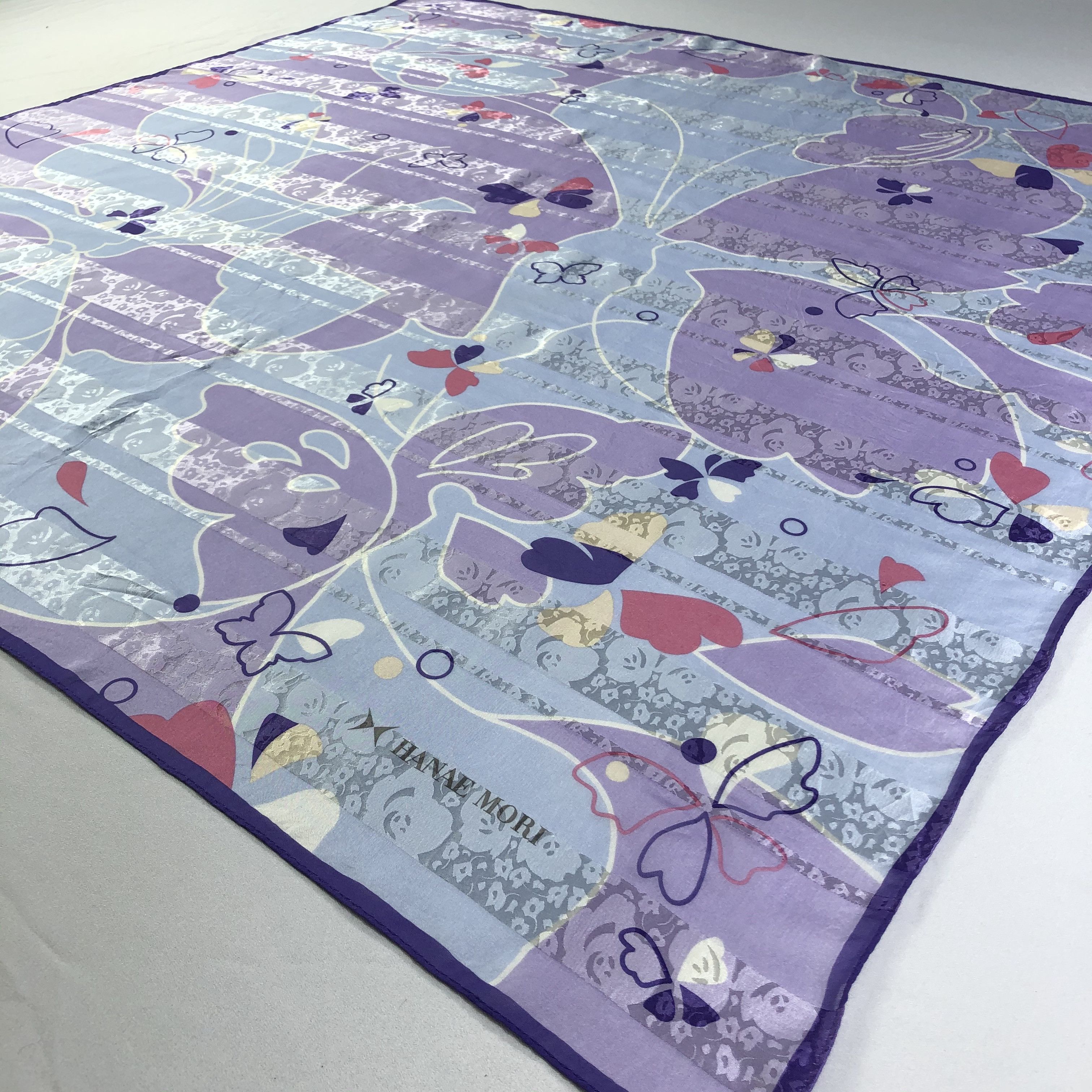 Hanae Mori × Vintage Vintage Hanae Mori Silk Scarf Size ONE SIZE - 3 Thumbnail