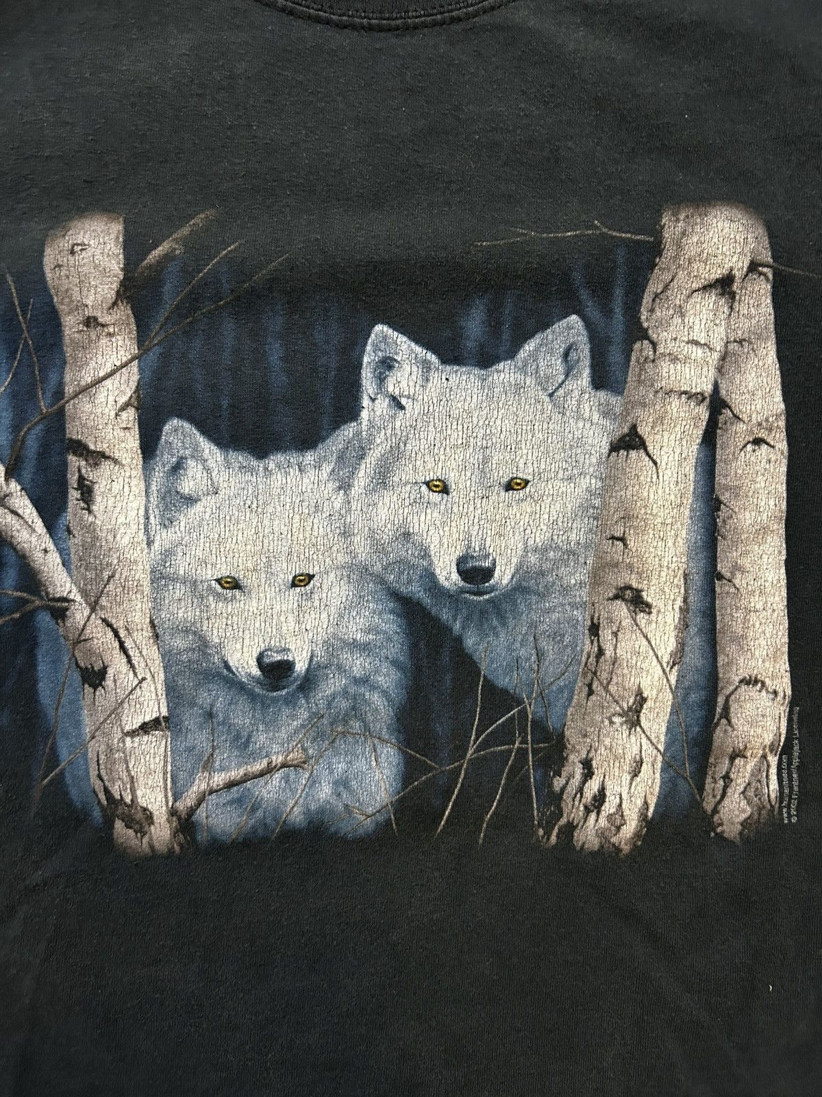 Anvil Vtg Wolves Forest T-Shirt Size US XL / EU 56 / 4 - 2 Thumbnail