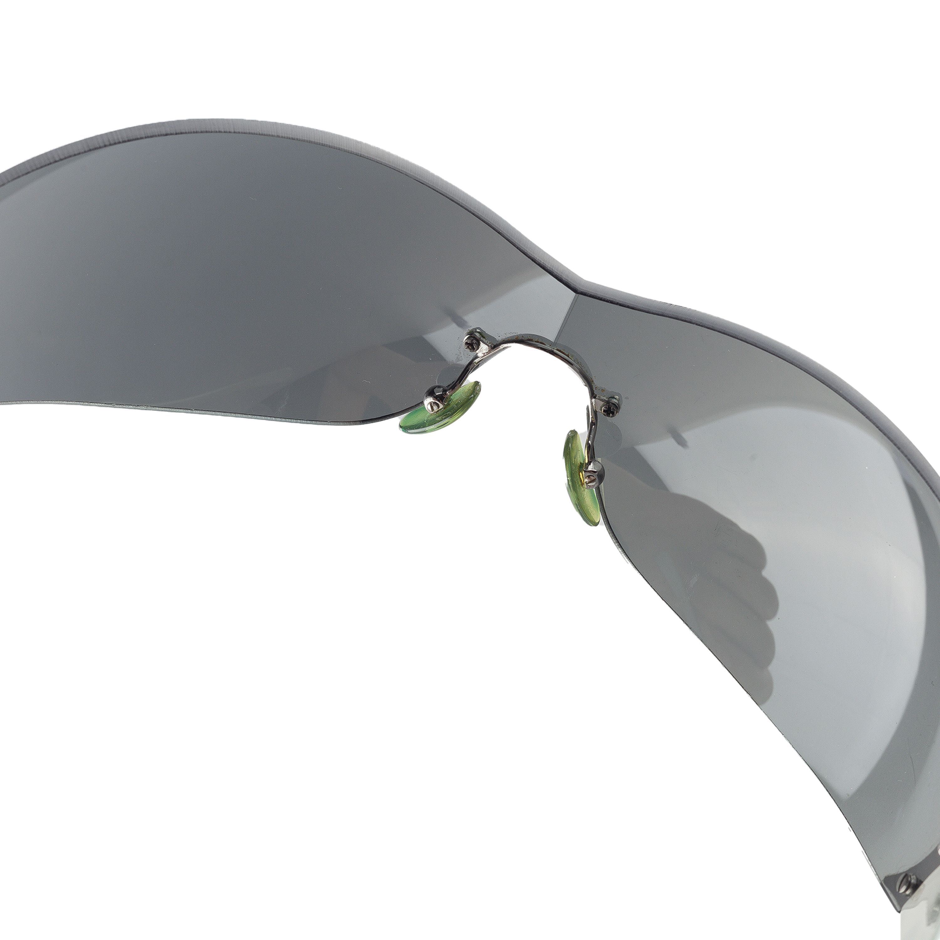 Prada Prada SPR 58F 5BZ-1A1 Silver Wave Sunglasses Size ONE SIZE - 6 Thumbnail