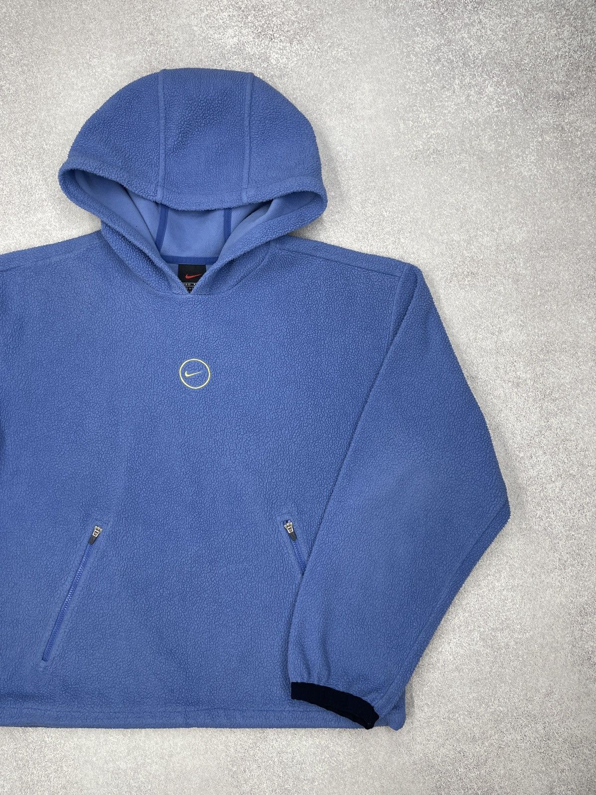 Nike Women Nike Fleece Hoodie Center Logo Blue Teddy ACG TECH Size S / US 4 / IT 40 - 4 Thumbnail
