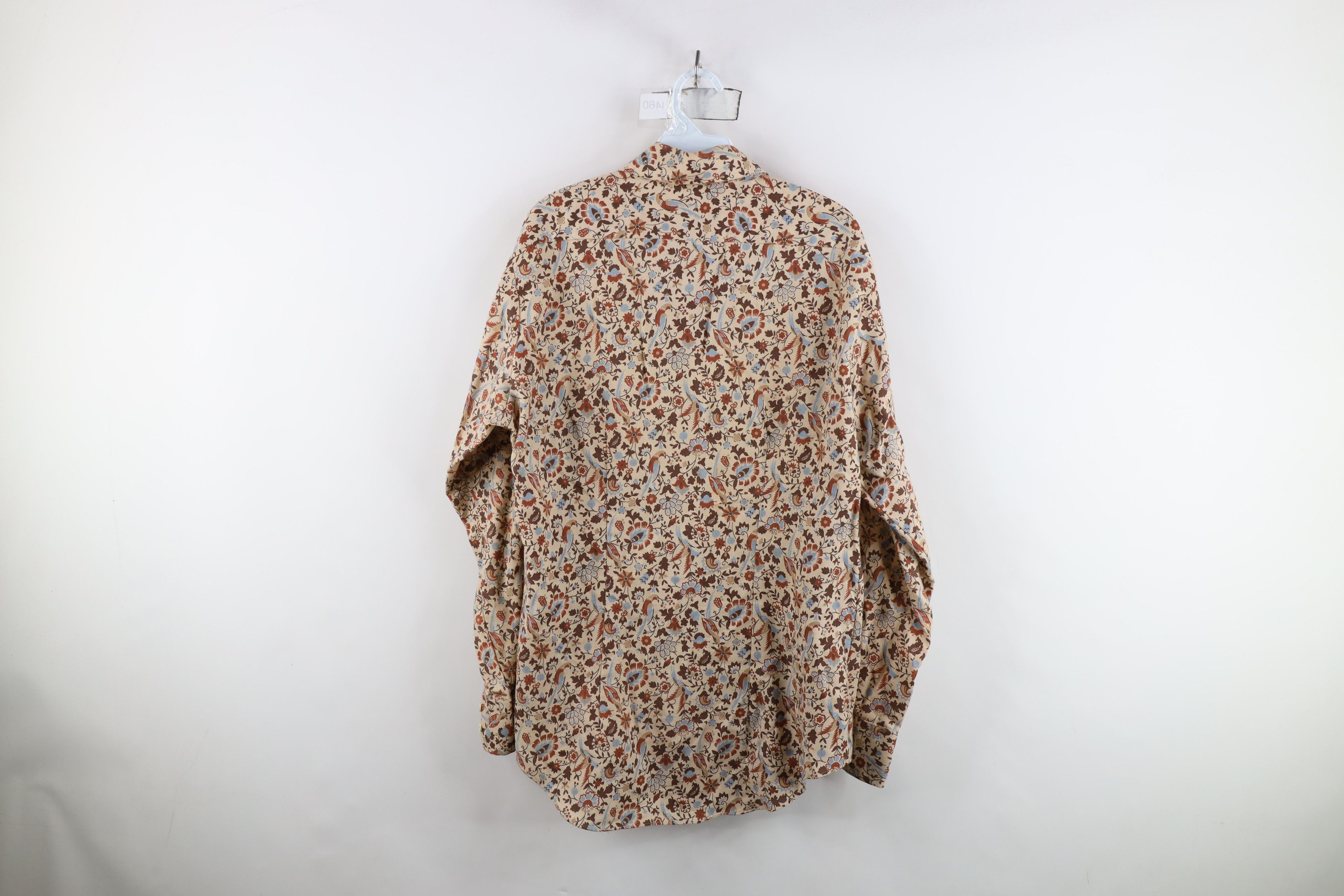 Vintage Vintage 70s Mid Century Modern MCM Tapestry Button Shirt Size US L / EU 52-54 / 3 - 10 Thumbnail