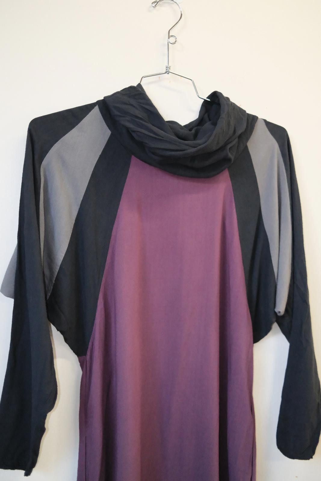 Issey Miyake 80's Issey Miyake Longsleeve Mini Dress Size M / US 6-8 / IT 42-44 - 2 Thumbnail