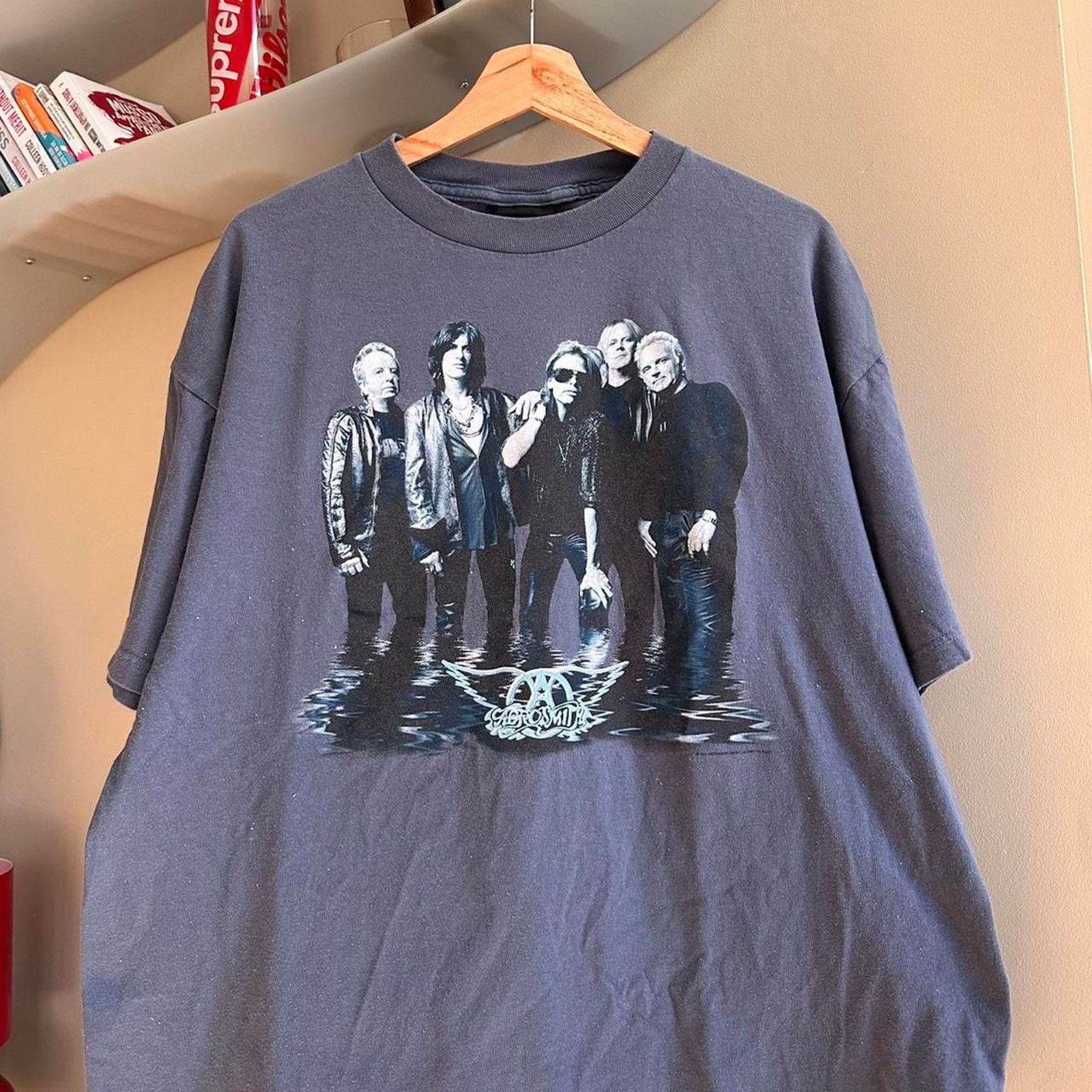 Aerosmith × Band Tees × Vintage Vintage Aerosmith Band Shirt Size US XL / EU 56 / 4 - 2 Thumbnail