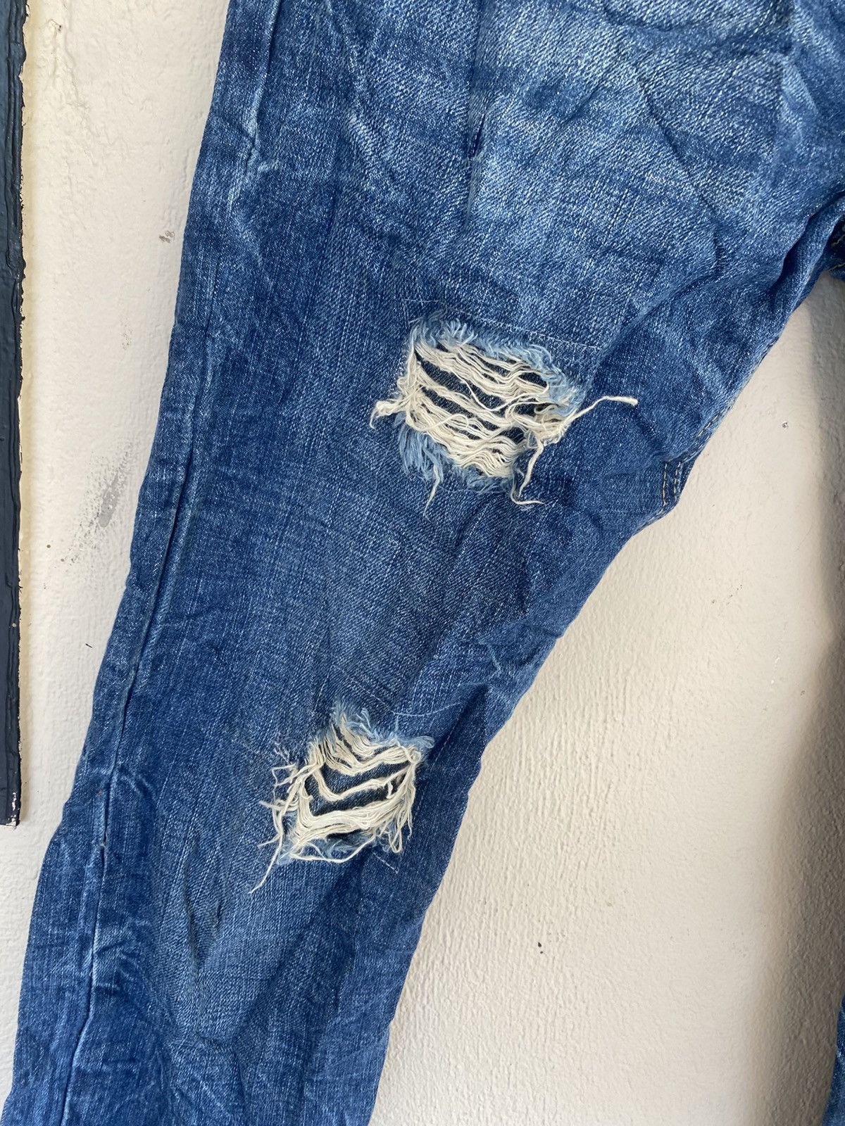 Hysteric Glamour COLZA Double Waist Whiskers Jeans Size 29" - 6 Thumbnail