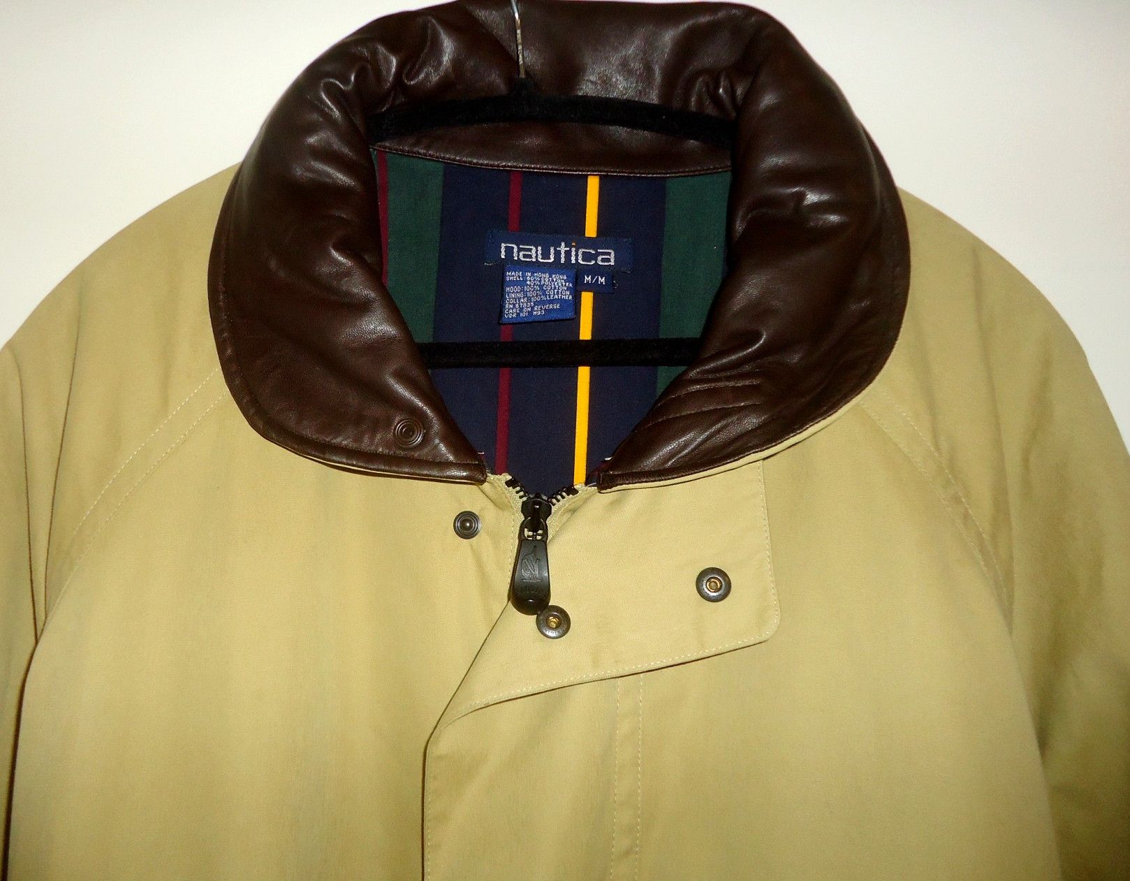 Nautica Retro Old School VINTAGE NAUTICA BROWN BOMBER HOODED JACKET Size US M / EU 48-50 / 2 - 2 Thumbnail
