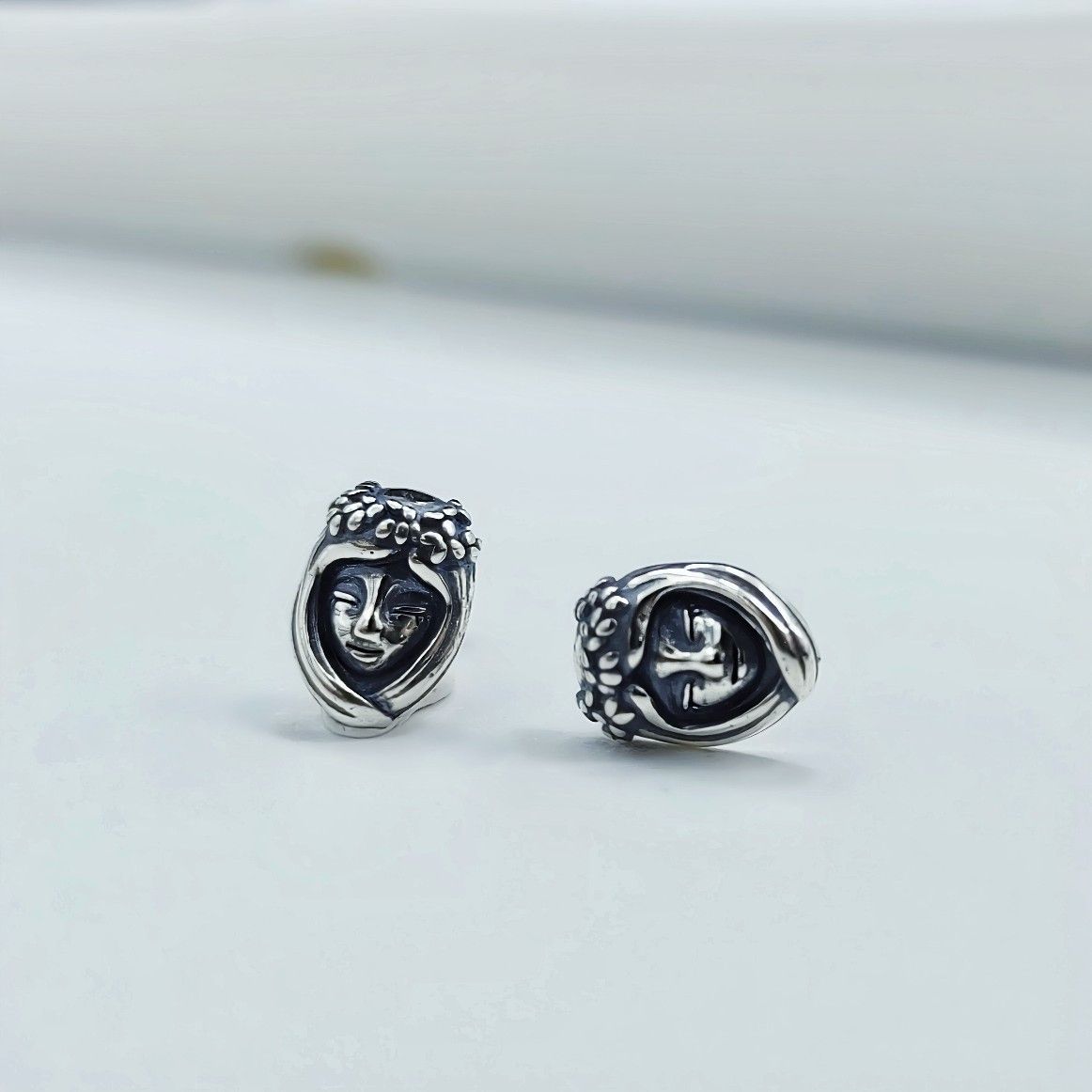 Jewelry Beauty Retro Earrings One Pairs Chrome Jewelry Size ONE SIZE - 1 Thumbnail
