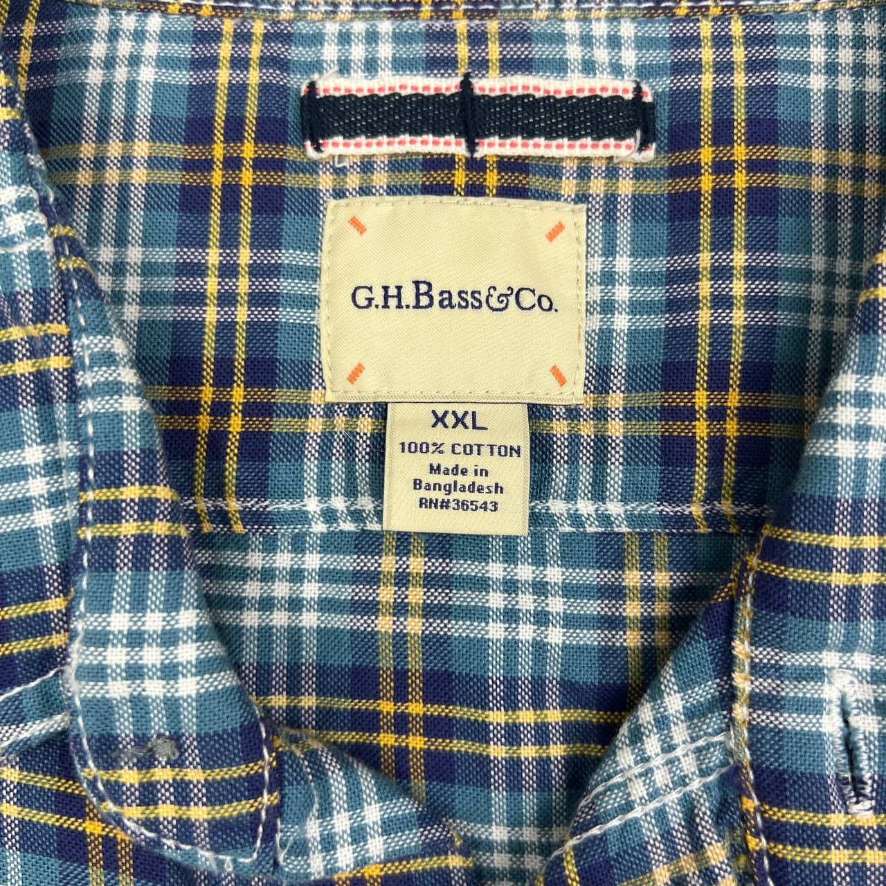 G.H. Bass & Co. GH Bass & Co Button Down Shirt Men XXL Plaid ShortSleeve New Size US XXL / EU 58 / 5 - 5 Thumbnail