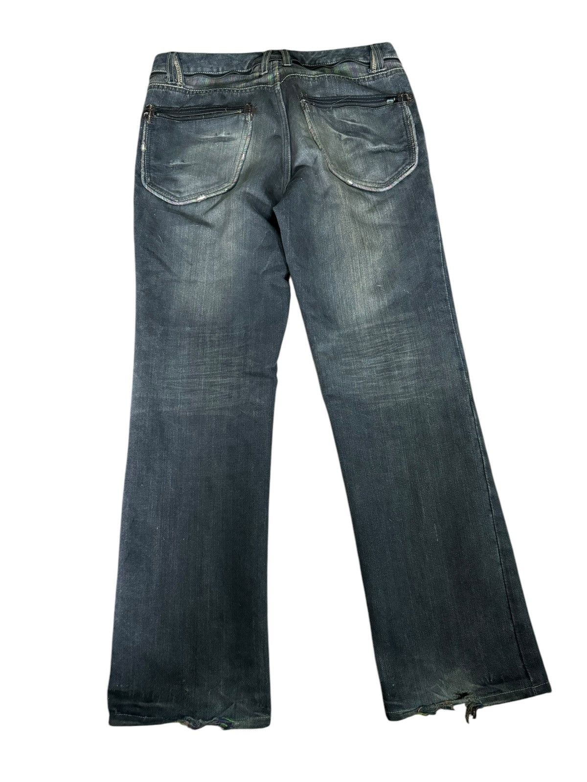Japanese Brand × Le Grande Bleu (L.G.B.) PUNK EMO DESIGN MULTI ZIPPER DISTRESSED SUNFADED LGB STYLE Size US 34 / EU 50 - 2 Thumbnail