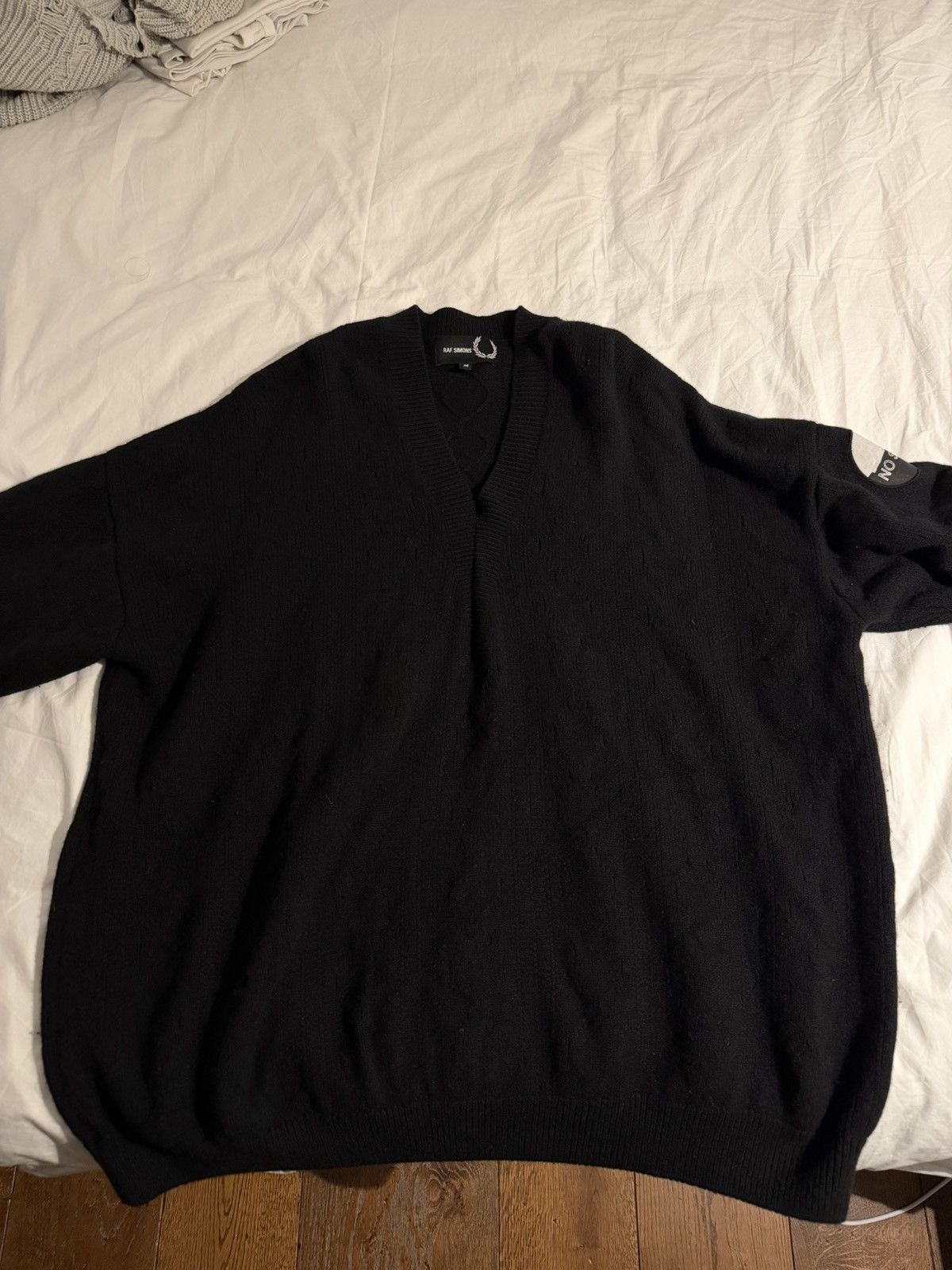 Fred Perry × Raf Simons RARE Raf Simons X Fred Perry Oversized Cardigan Size US M / EU 48-50 / 2 - 4 Thumbnail