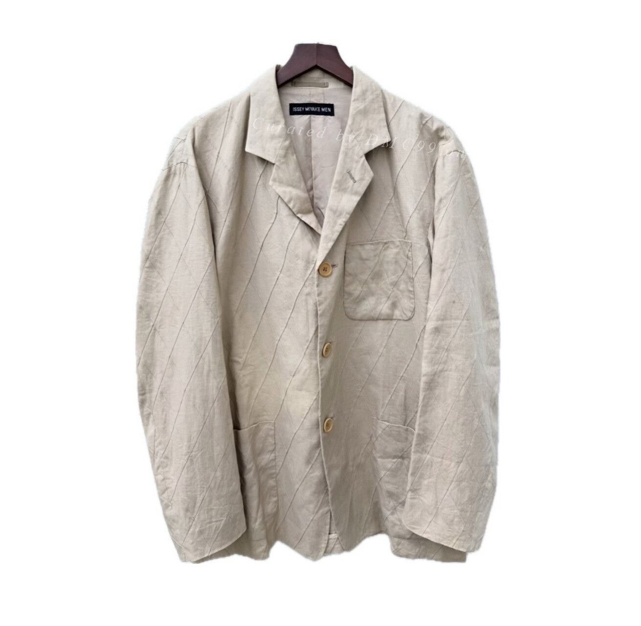 Issey Miyake Vintage Issey Miyake SS2002 Linen Blazer Size US M / EU 48-50 / 2 - 1 Thumbnail