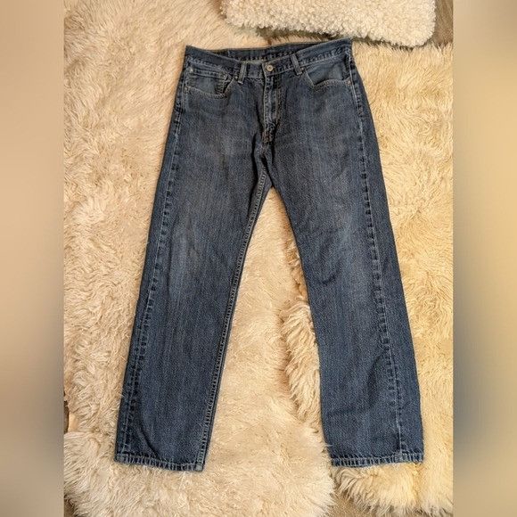 Levi's Vintage Clothing Vintage Levi 505 Straight Leg Blue Jeans 90s Mens Distressed Size US 36 / EU 52 - 1 Thumbnail