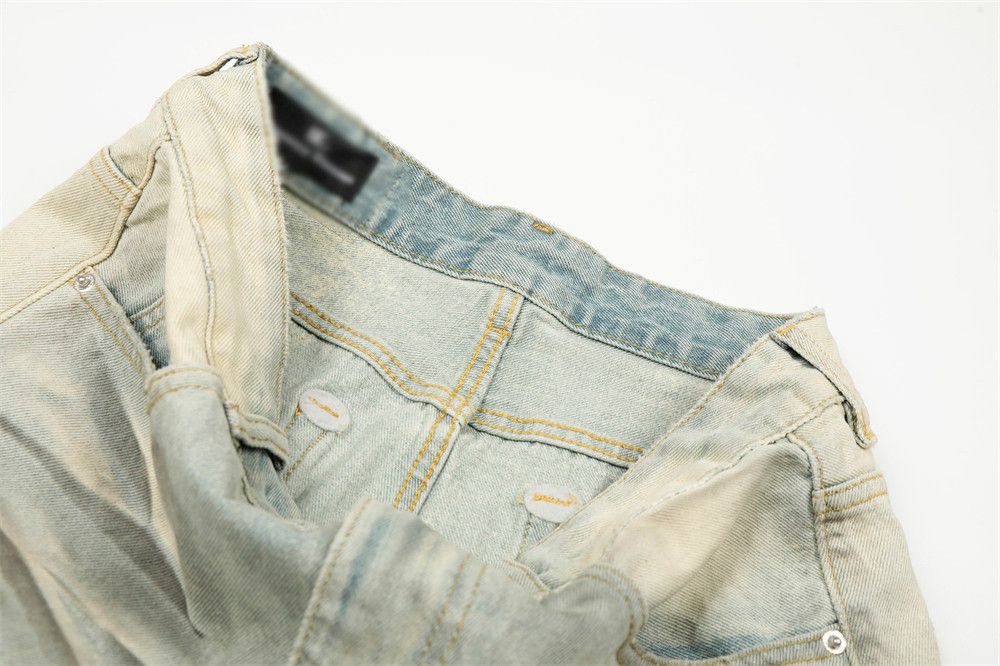 Vintage Men's distressed washed casual straight vintage jeans Size US 32 / EU 48 - 4 Thumbnail