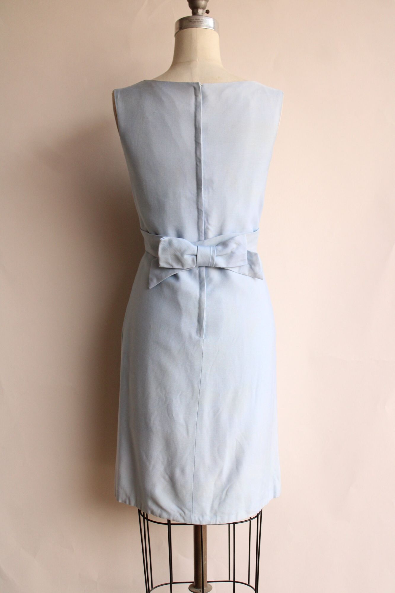 Vintage Vintage 1960s Dress with Pockets, Emma Domb Pale Blue, Matc Size M / US 6-8 / IT 42-44 - 5 Thumbnail